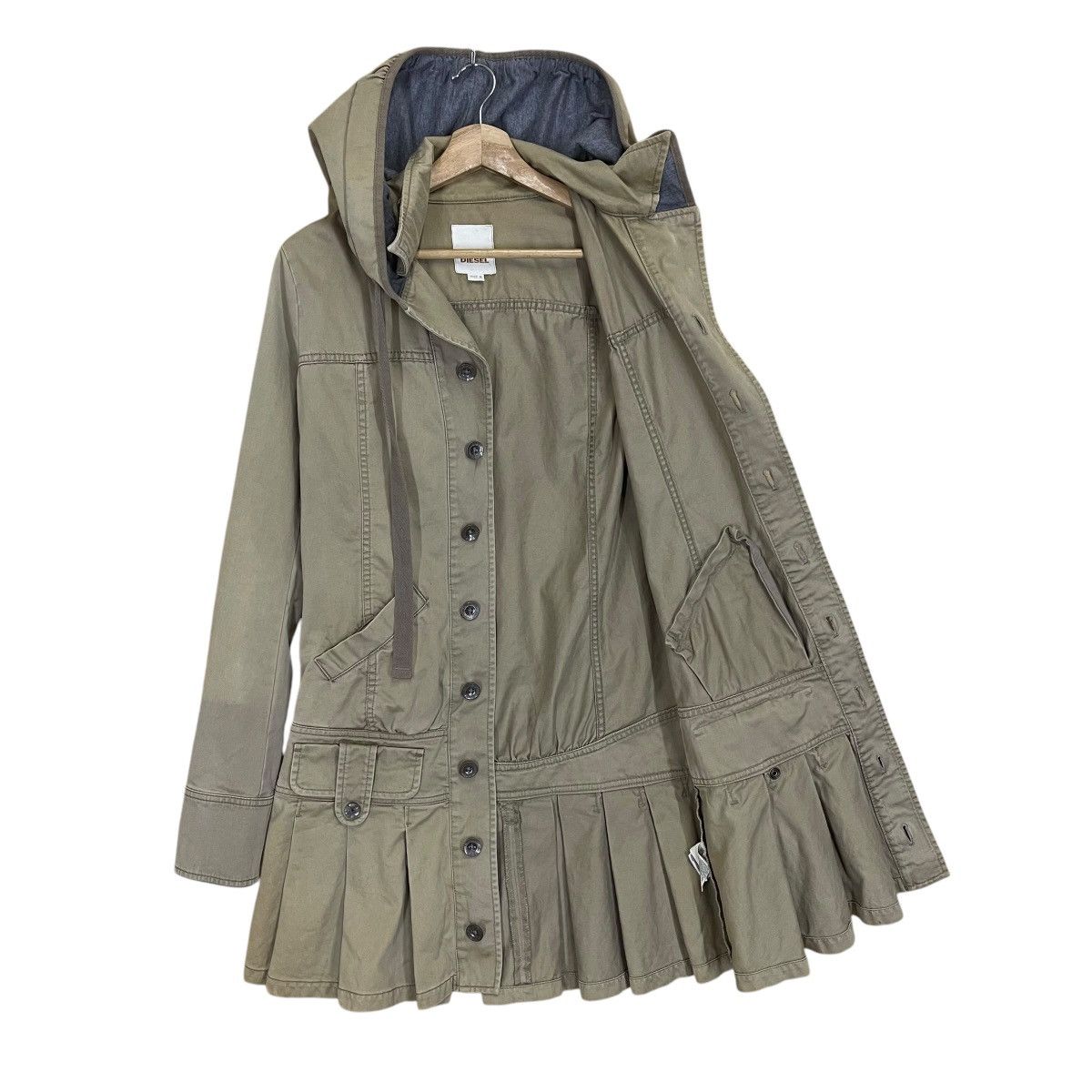 Diesel Multipocket Hoodie Jacket For Women