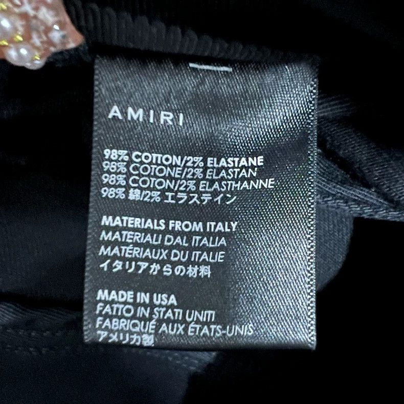 Amiri Amiri Black slim fit denim pants Size US 31 - 4 Thumbnail