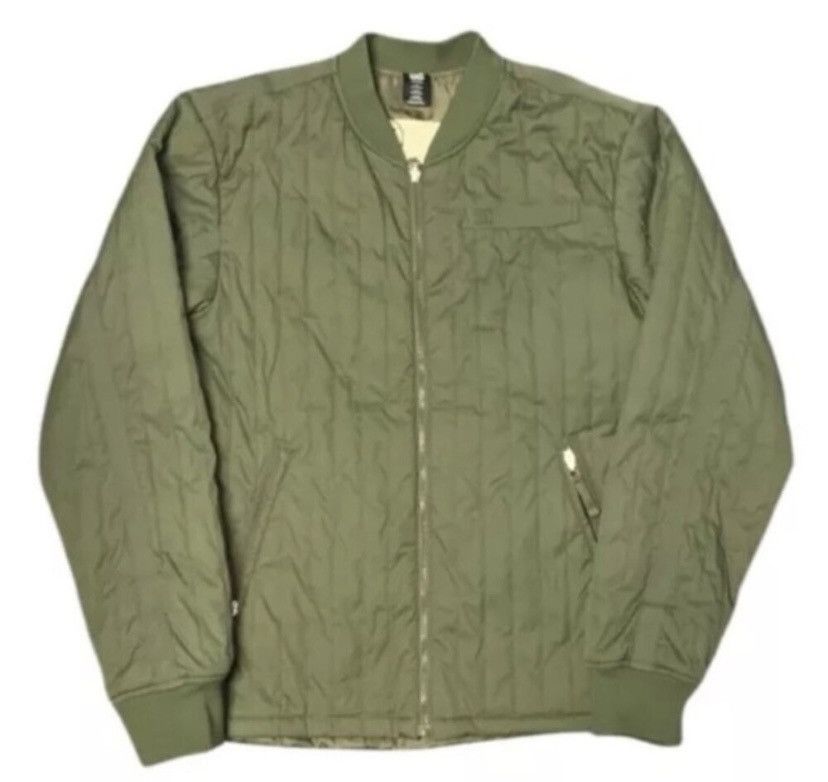 DC DC Quilted Bomber Jacket Men’s Medium Olive Green Light Size US M / EU 48-50 / 2 - 1 Thumbnail