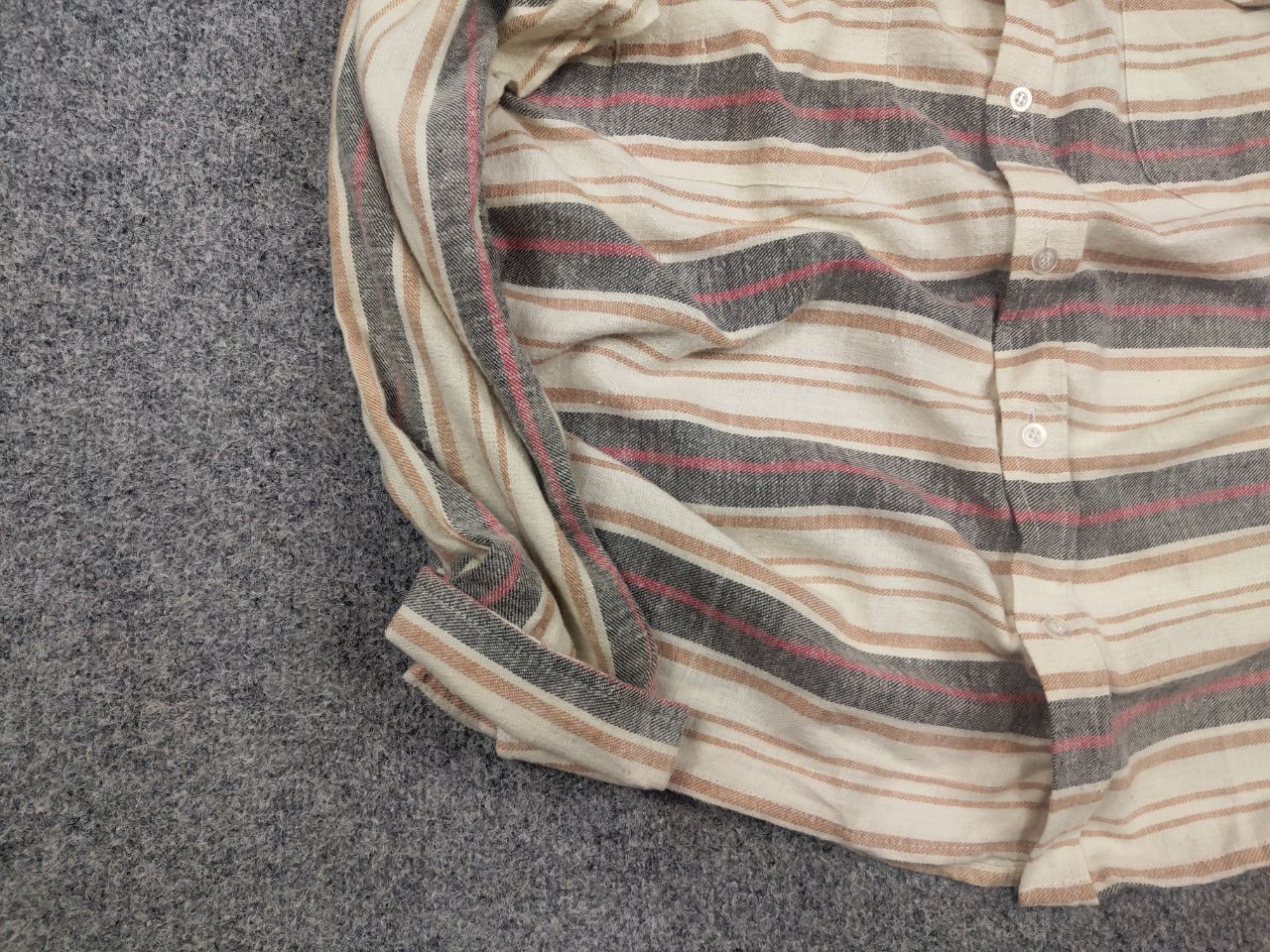 Japanese Brand Rough Trade Vintage work wear Japan button Flannel shirt Size US L / EU 52-54 / 3 - 7 Thumbnail