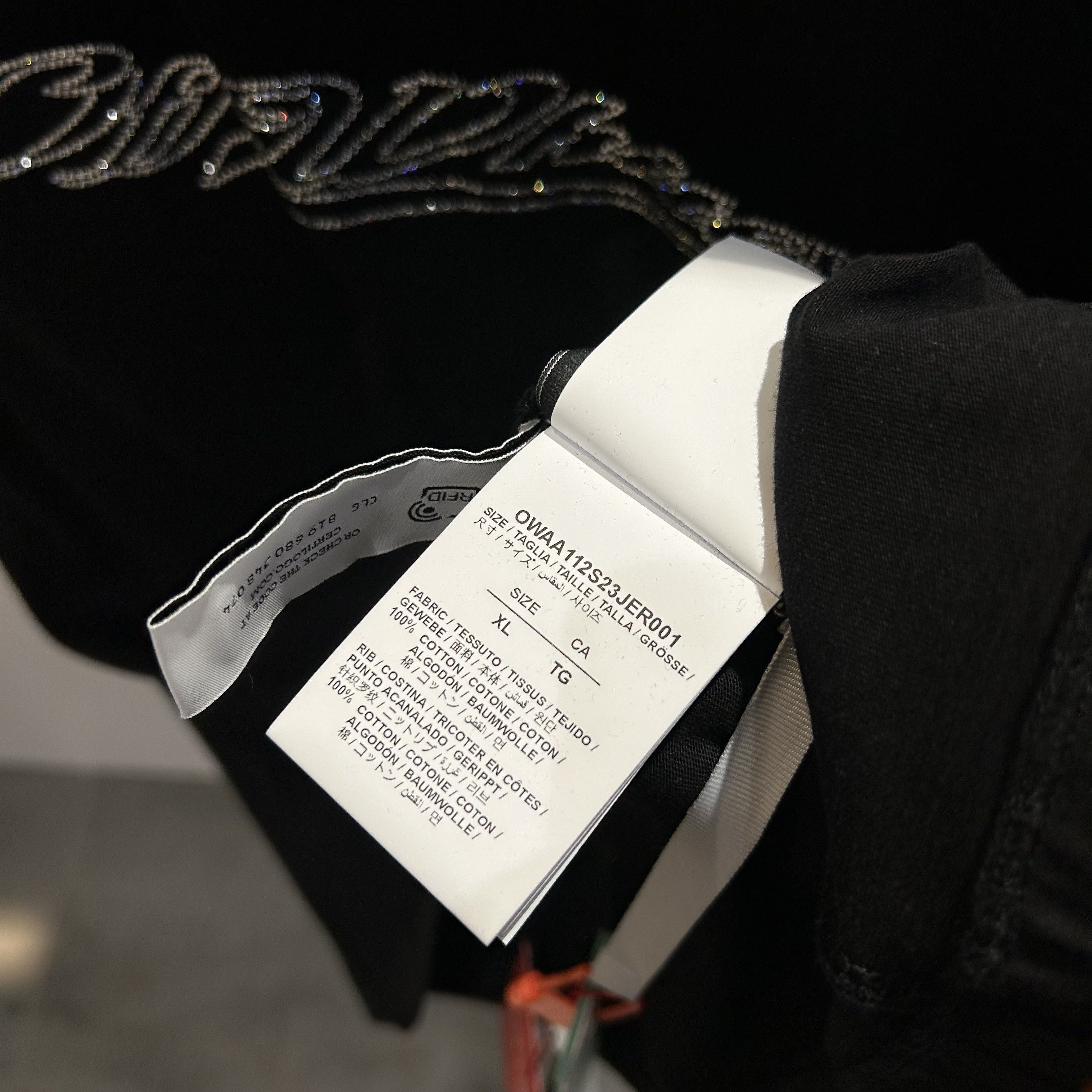 Off-White OFF-WHITE Rhinestone Logo Tee Size XL / US 12-14 / IT 48-50 - 5 Thumbnail