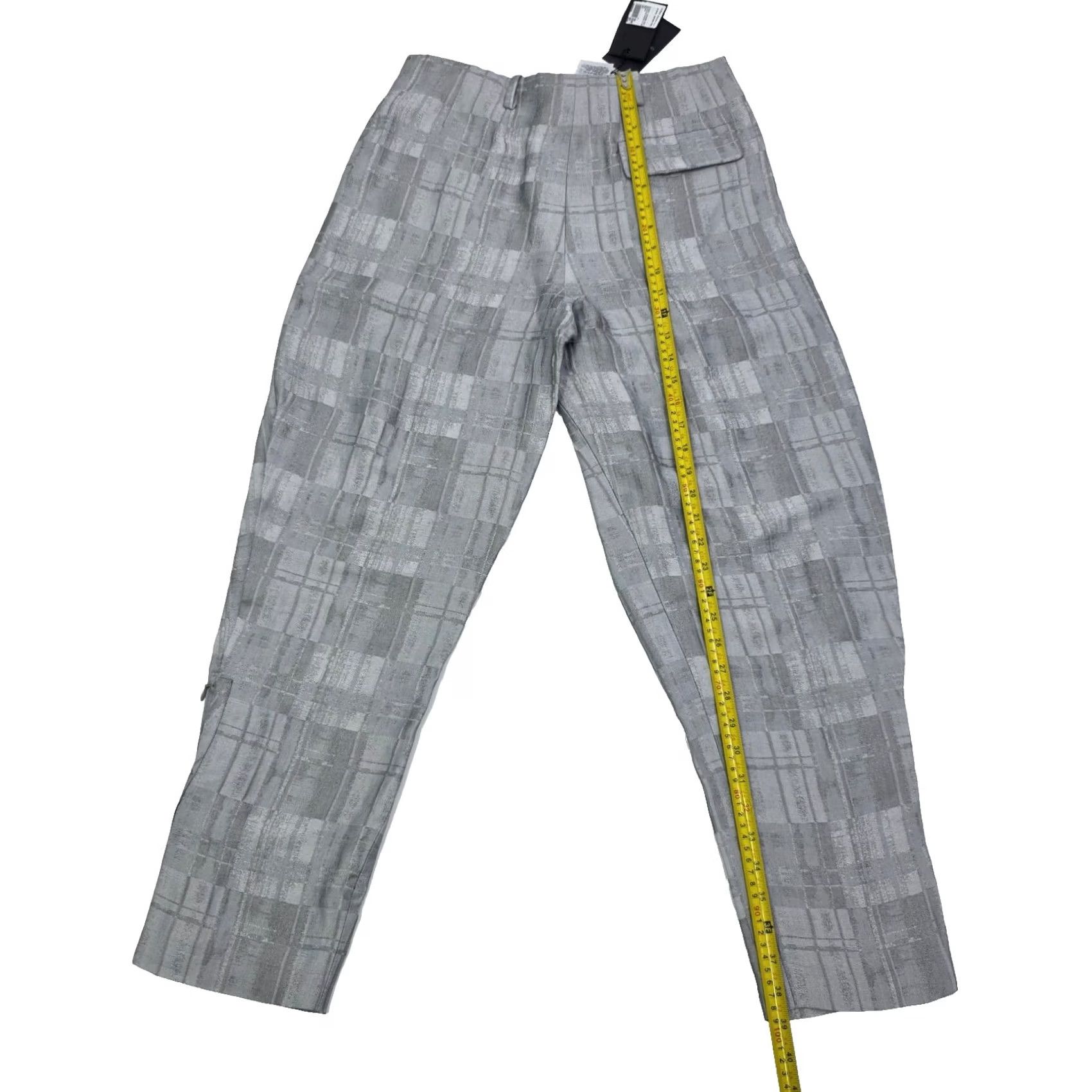 Giorgio Armani Giorgio Armani Check Motif Concealed Trousers Grey Wide Pleats Pants 42 Bnwt Mens Regular Size US 42 / EU 58 - 5 Thumbnail