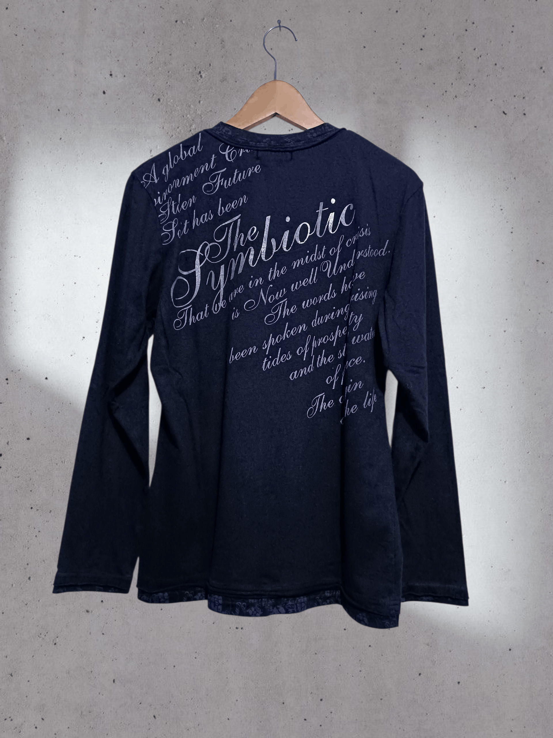 Japanese Brand Spinash Double Layer Poem Long Sleeve T-shirt Size US M / EU 48-50 / 2 - 2 Thumbnail