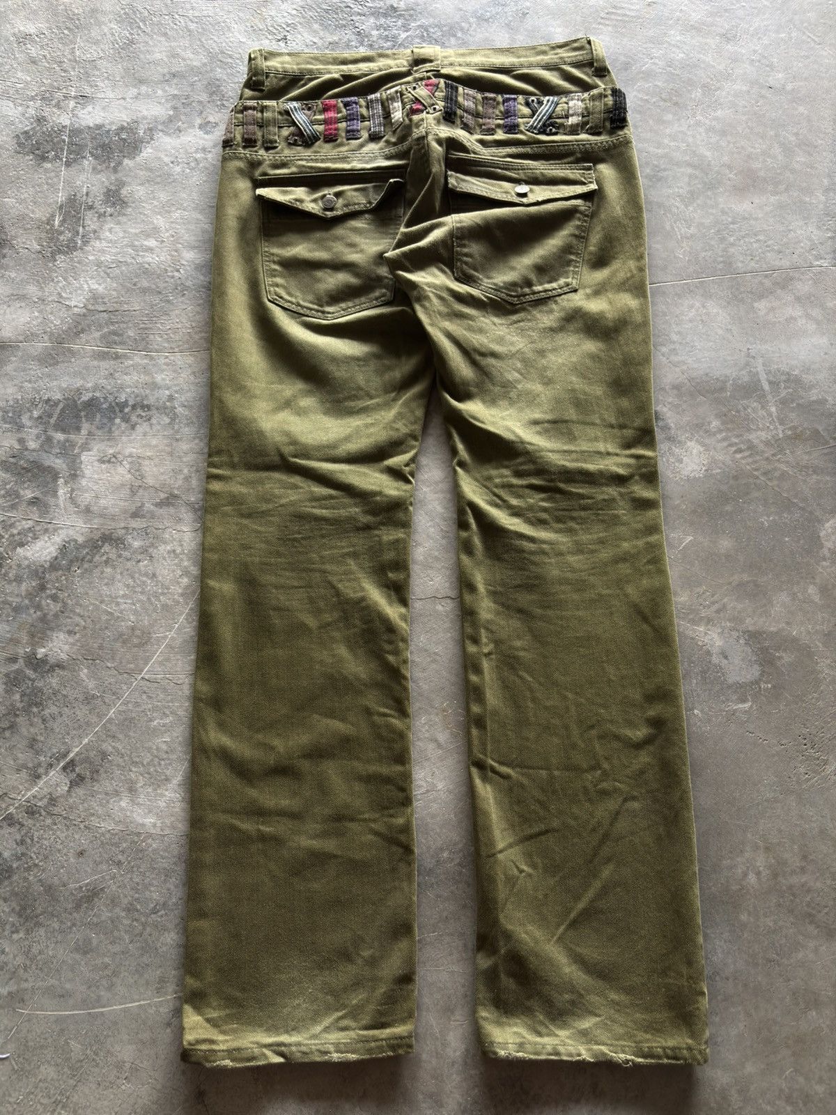 Hysteric Glamour double waist rageblue japanese punk grunge army green color Size US 33 - 11 Thumbnail