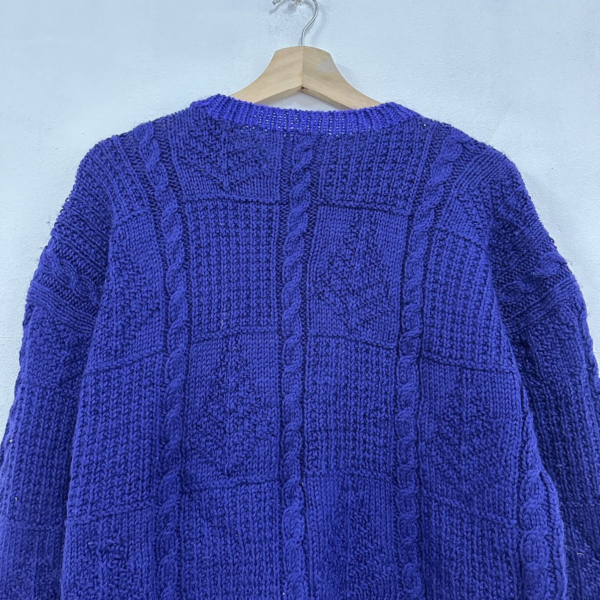 Aran Isles Knitwear × Japanese Brand × Vintage Vintage Purple Japan Knitwear Sweater Jumper Size US M / EU 48-50 / 2 - 8 Thumbnail