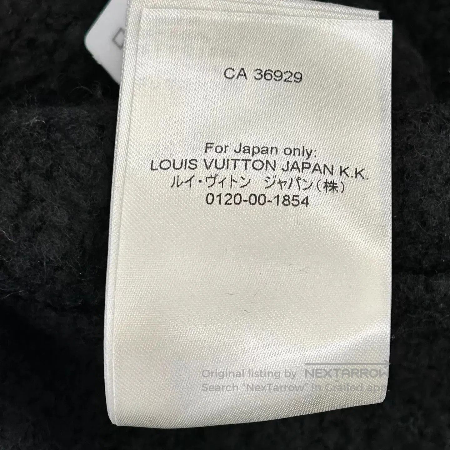 Louis Vuitton Black Knit Sweater with Logo Design - Size S. Size US S / EU 44-46 / 1 - 4 Thumbnail