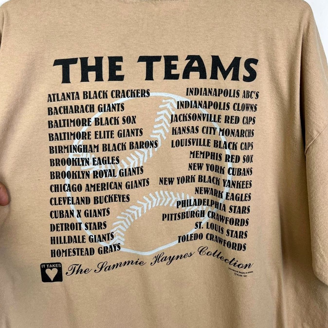 Vintage VINTAGE Sammie Haynes Old Negro League Baseball T-Shirt Mens XXL Tan Murina Size US XXL / EU 58 / 5 - 4 Thumbnail