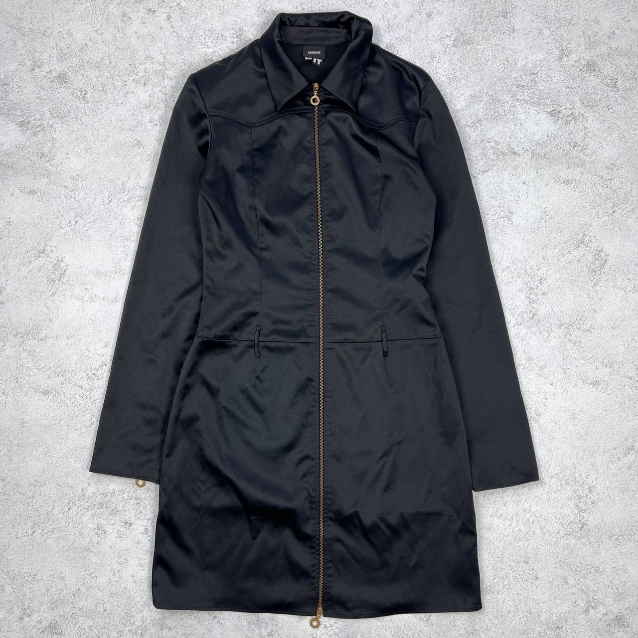 Versace Jeans Couture Versace Black Coat Jacket Full Zip Gold Tone Hardware Size M / US 6-8 / IT 42-44 - 10 Thumbnail