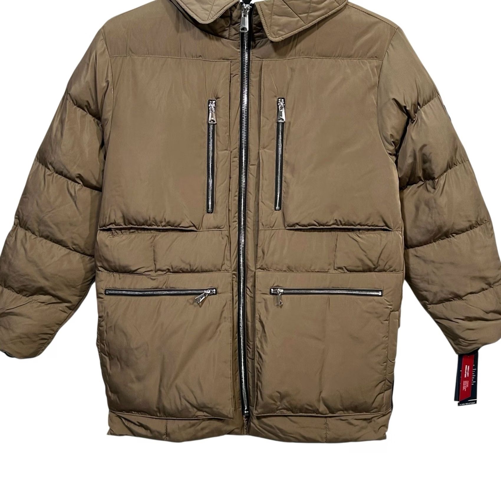 Tommy Hilfiger VINTAGE Tommy Hilfiger Men’s Heavyweight Jacket Quilted Parka Coat M Khaki Hooded Parka Shirt Mens Size US M / EU 48-50 / 2 - 3 Thumbnail