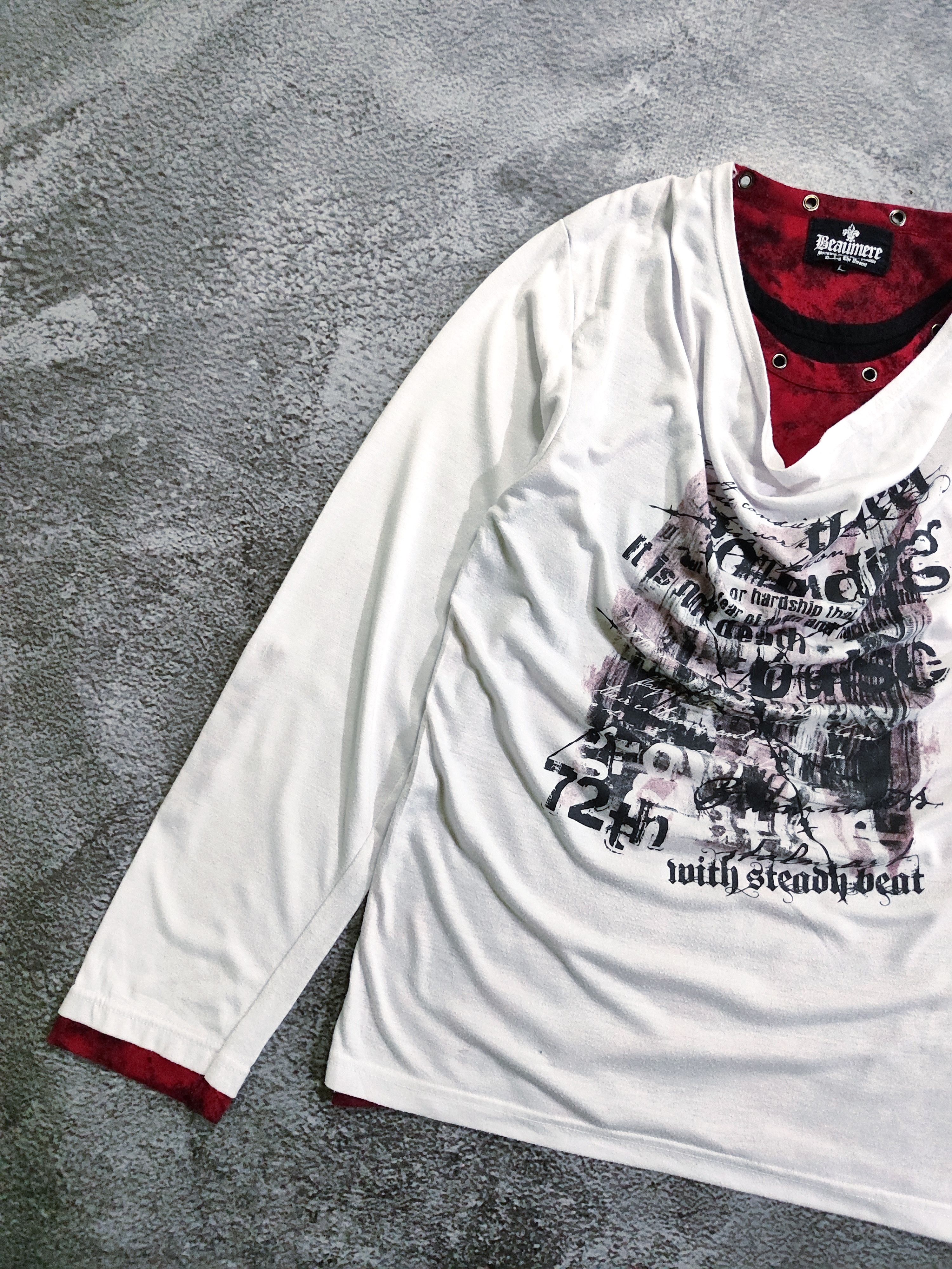 Japanese Brand Vintage Y2k Beaumere Double Layer Long sleeve Size M / US 6-8 / IT 42-44 - 4 Thumbnail