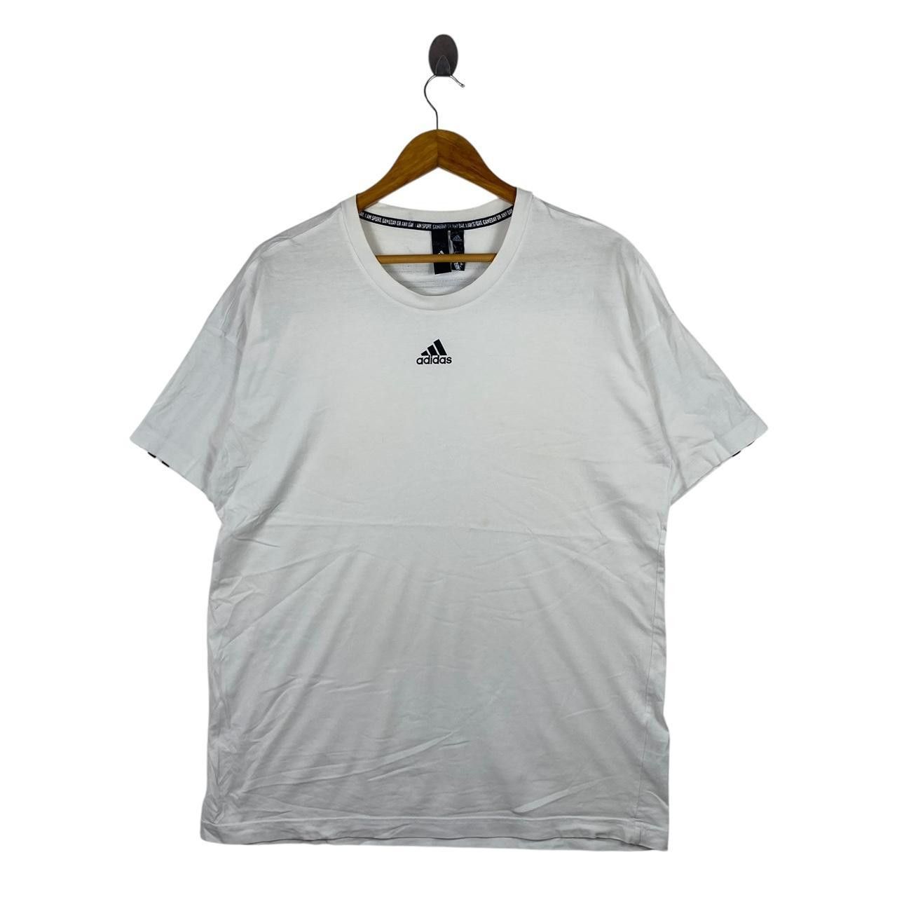 Adidas ADIDAS EQUIPMENT Center Logo Tee Shirt Top White Plain Size US M / EU 48-50 / 2 - 1 Thumbnail