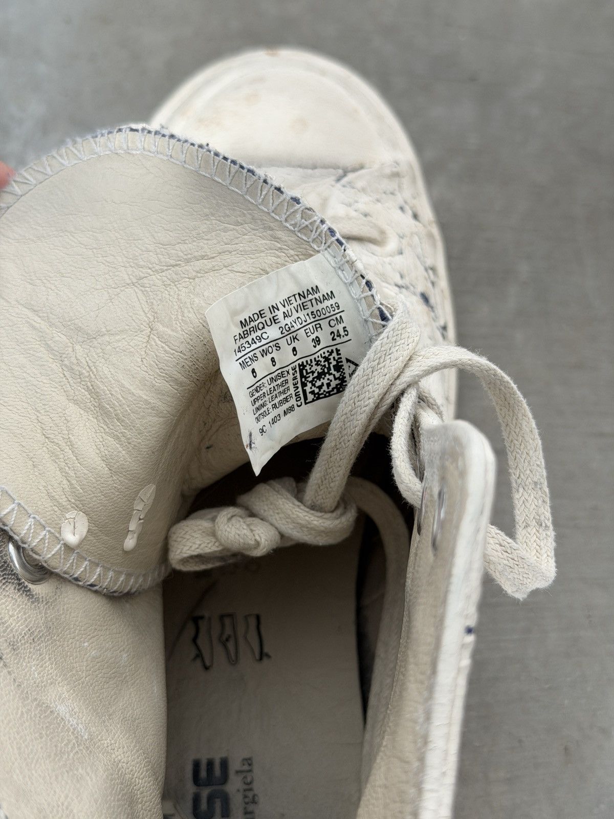 Converse × Maison Margiela *sold Maison margiela x converse high tops Size US 6 / EU 39 - 8 Thumbnail