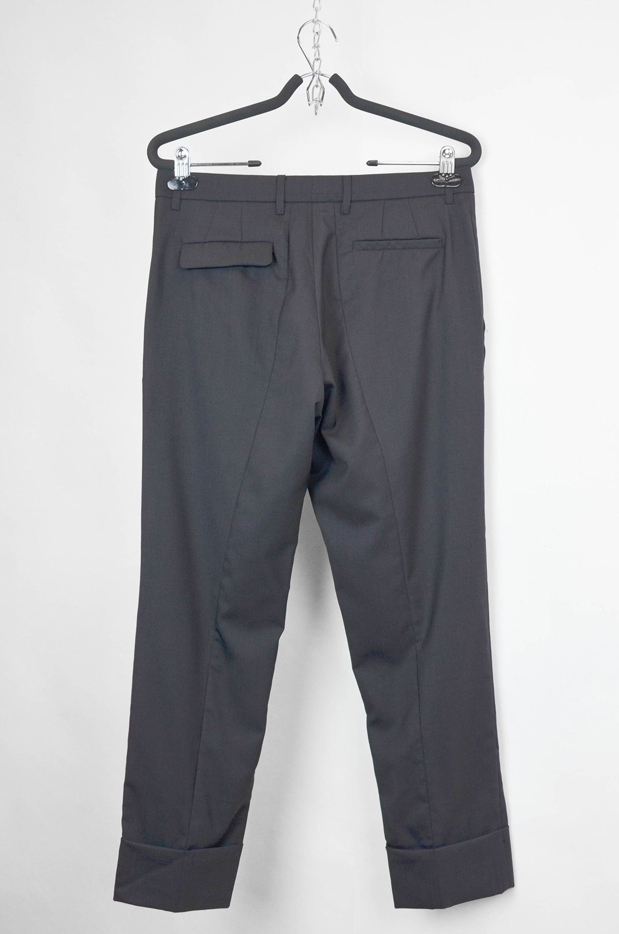 Marni Marni Black Cropped Minimalist Designer Pants size S Size 26" / US 2 / IT 38 - 2 Thumbnail