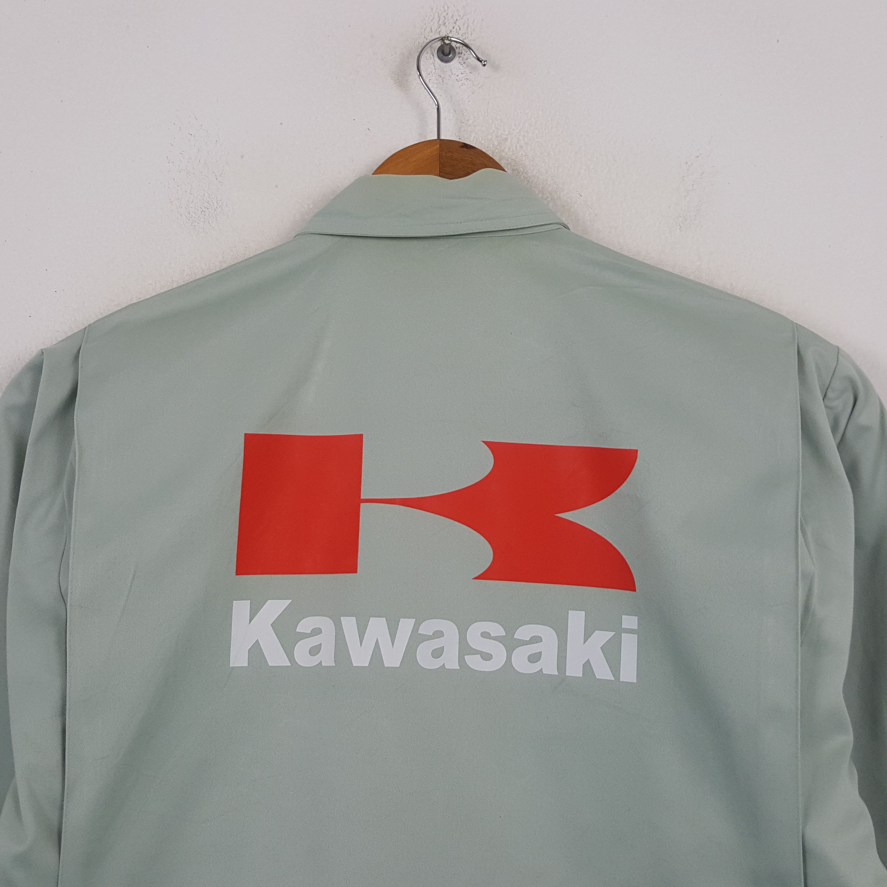 Japanese Brand Vintage Kawasaki Japanese Motorcycle Brand Jacket RR16 Size US L / EU 52-54 / 3 - 2 Thumbnail