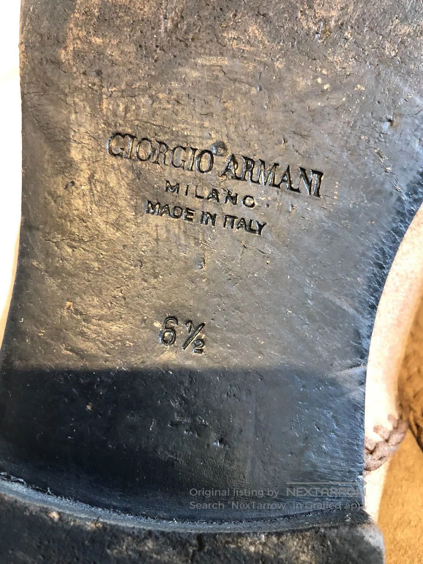 Giorgio Armani Giorgio Armani Men's Handmade Leather Shoes. Size US 6.5 / EU 39-40 - 9 Thumbnail