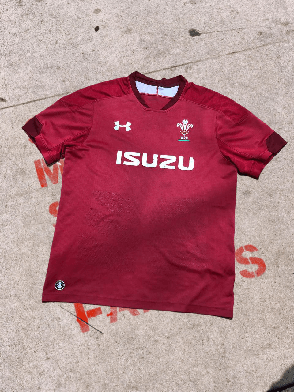 Under Armour Wales Home Rugby Shirt Under Armour Short Sleeve Red Size US XL / EU 56 / 4 - 1 Thumbnail