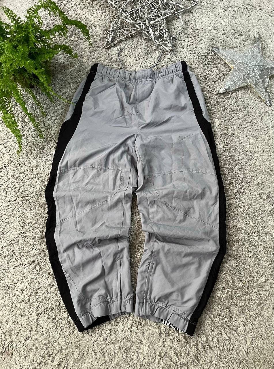Nike × Vintage 00s Nike Vintage Track Pants Streetwear Drill Logo Swoosh Size US 32 / EU 48 - 3 Thumbnail