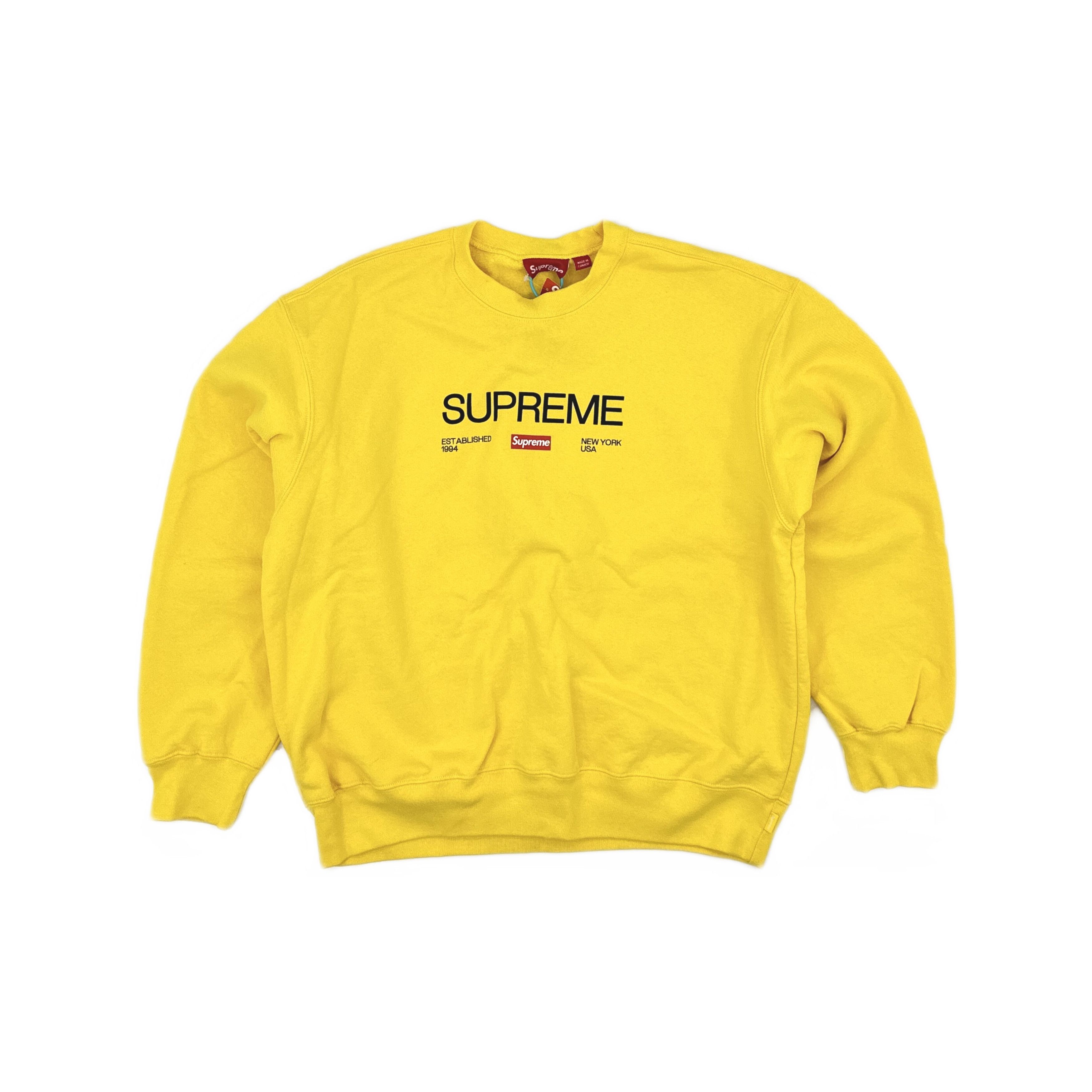 Supreme Supreme Established Logo Crewneck Size M Size US M / EU 48-50 / 2 - 1 Thumbnail
