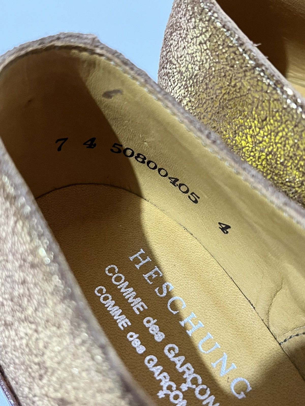 Comme des Garcons Comme des Garçons - Heschung - Glitter Gold - Shoes Size US 4 / IT 34 - 10 Thumbnail