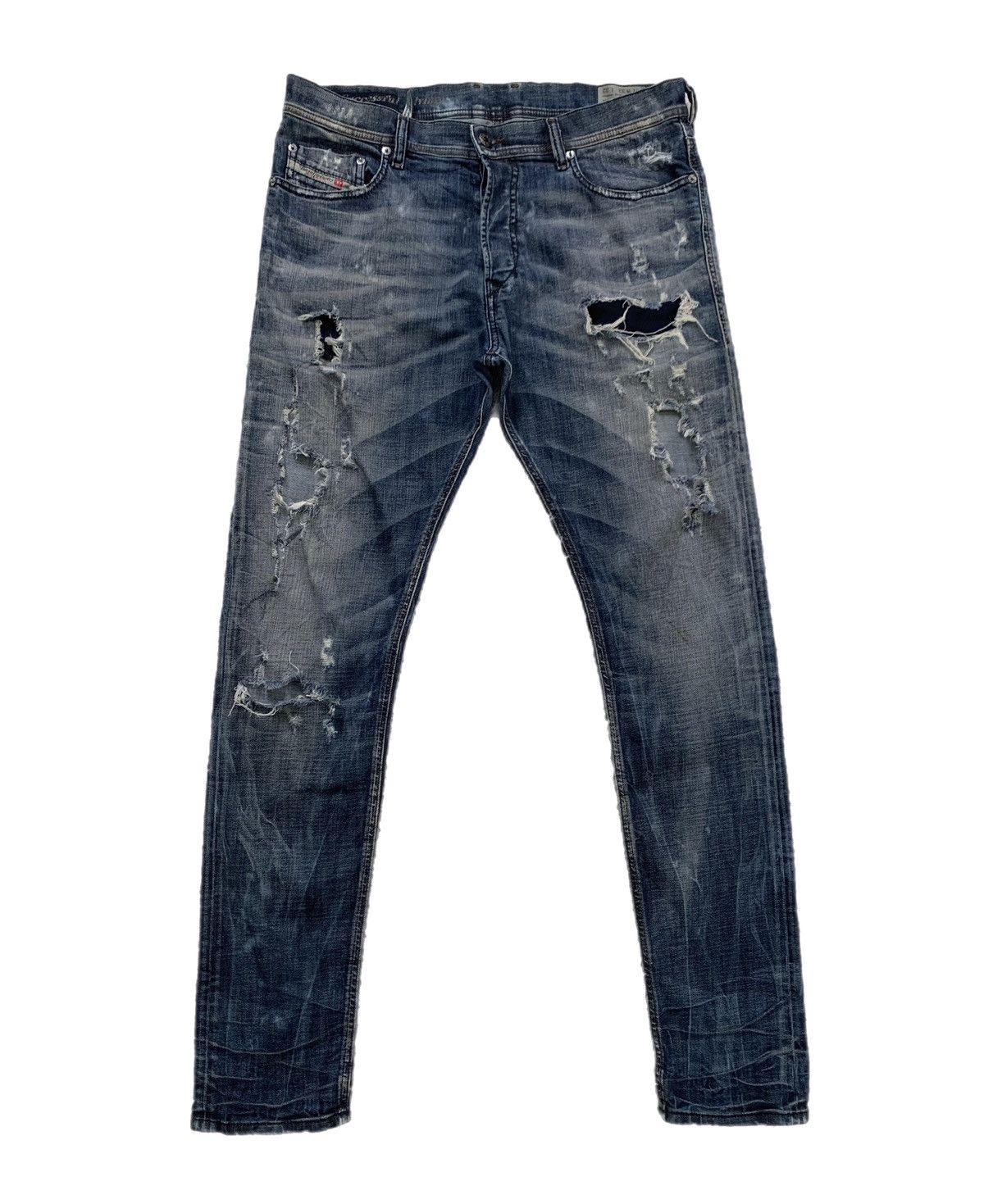 Diesel Distress Diesel Tepphar Slim Carrot Denim Pant Size US 35 - 1 Thumbnail
