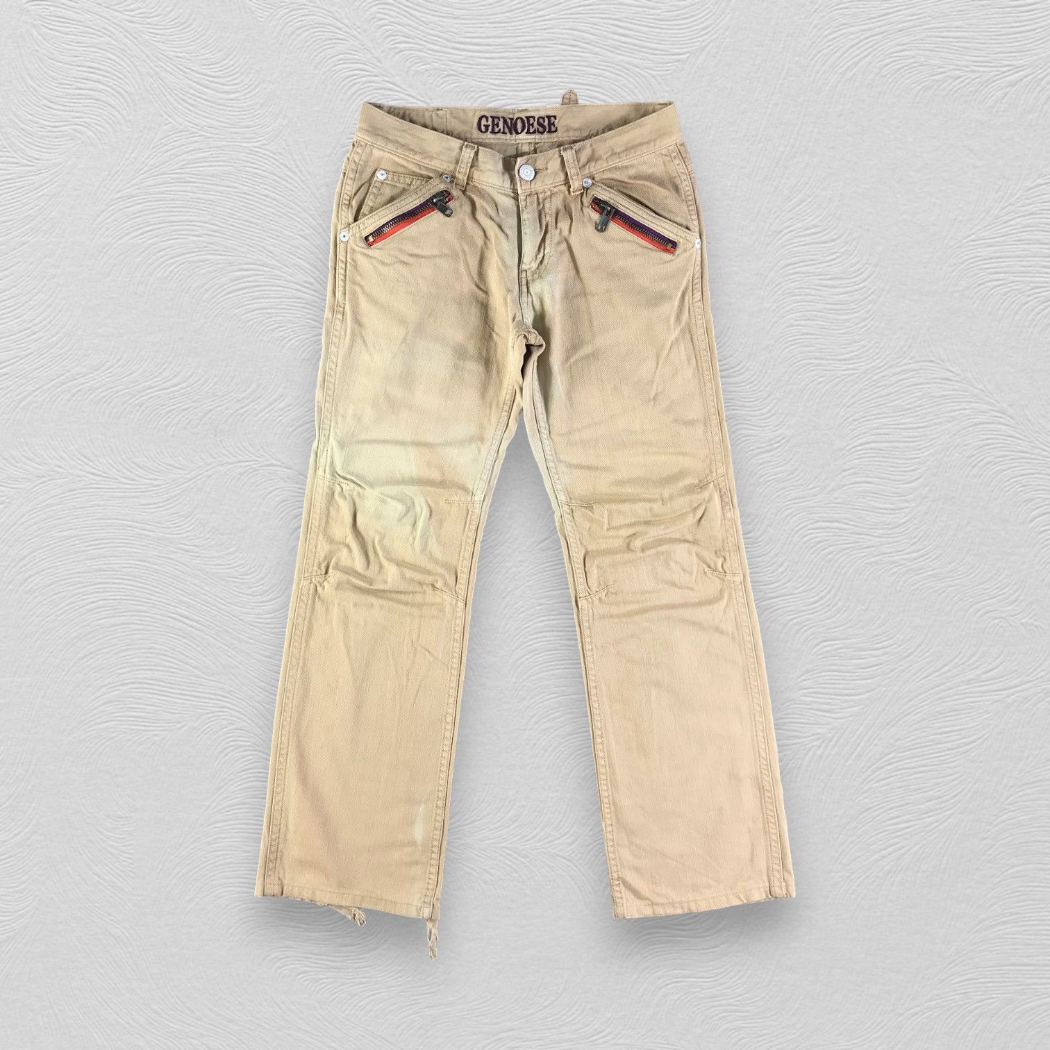 Japanese Brand Japanese Genoese Jeans Faded Denim KJ2681 Size US 32 / EU 48 - 1 Thumbnail