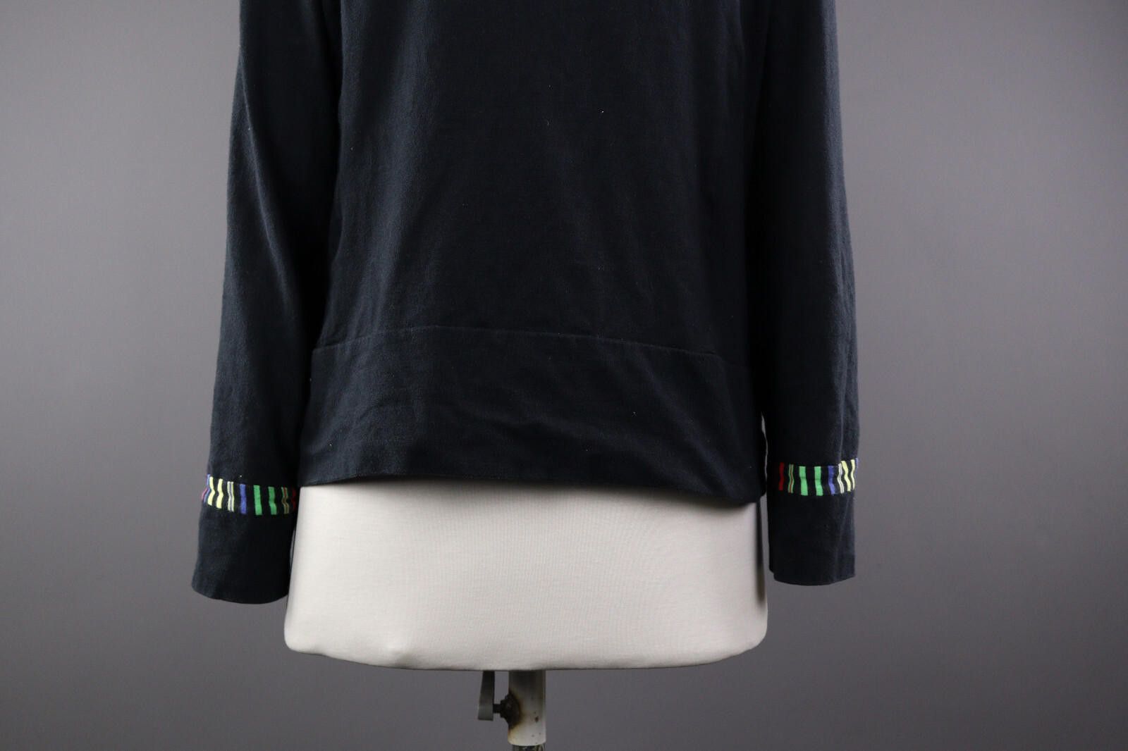 Carlo Colucci Carlo Colucci Woman Black Ruffle Cardigan Sweater Size 42 Size M / US 6-8 / IT 42-44 - 8 Thumbnail