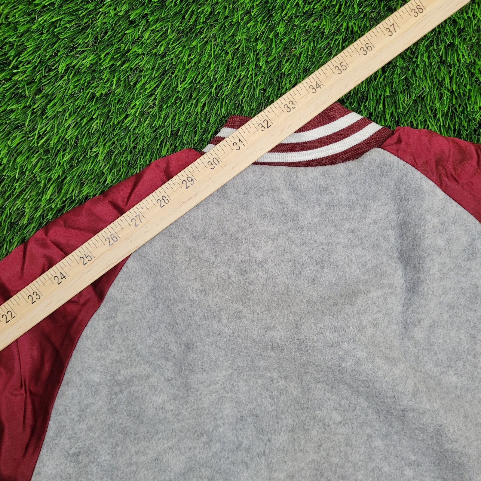 Chalk Line Vintage 80s Chalk-Line Varsity Jacket M/L 24x23 Sherpa-Lined Size US L / EU 52-54 / 3 - 3 Thumbnail