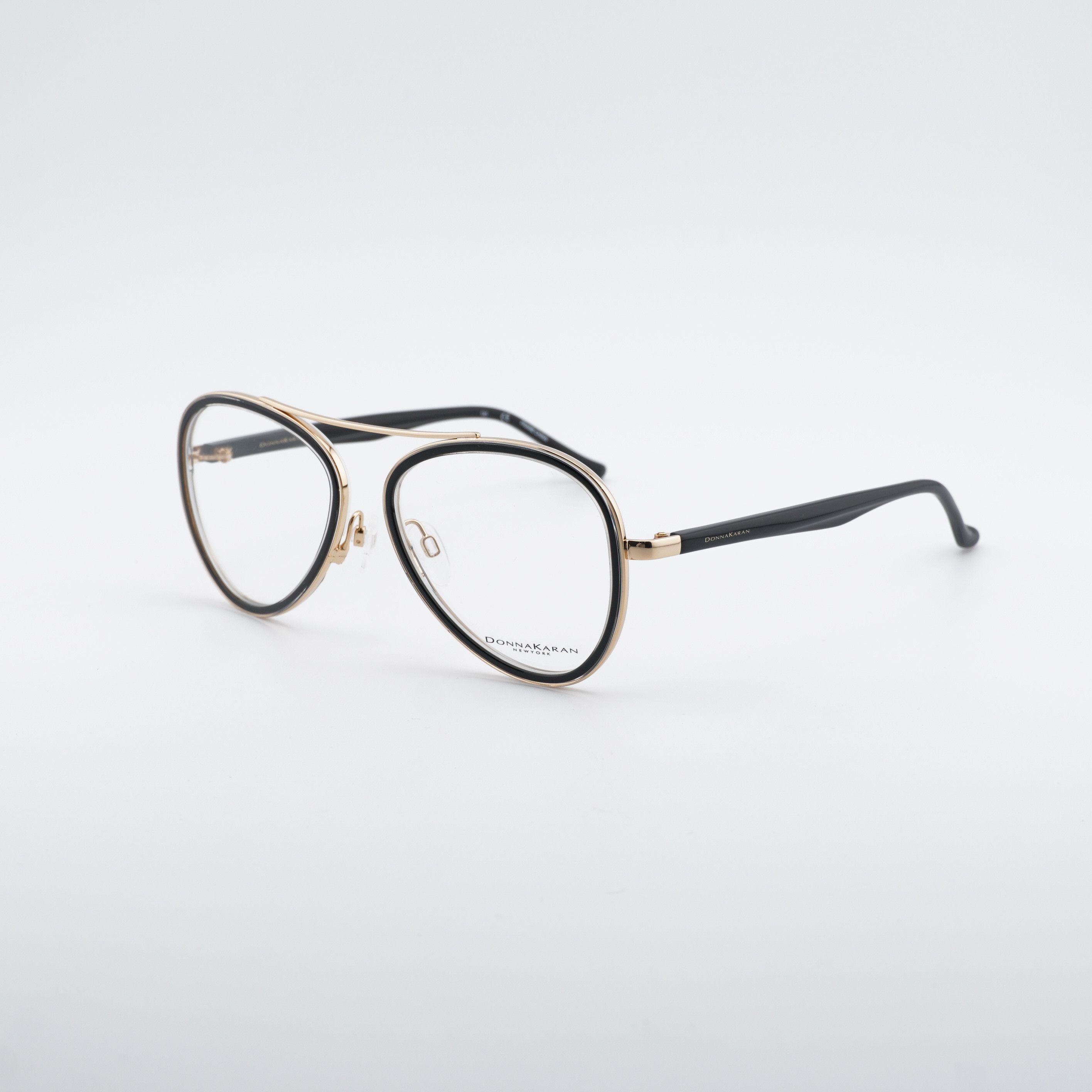 Donna Karan Donna Karan DO5006 002 Eyeglasses - Black/Gold 54mm Aviator Size ONE SIZE - 1 Thumbnail