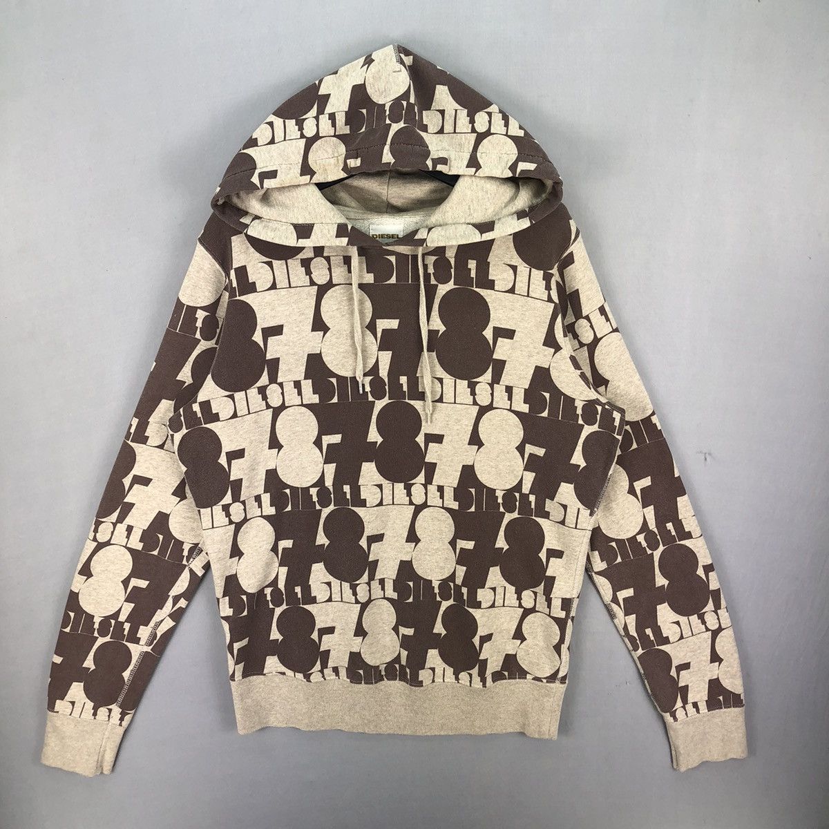 Diesel Vintage Diesel Monogram Fullprint Sweatshirt Hoodie Size US M / EU 48-50 / 2 - 1 Thumbnail
