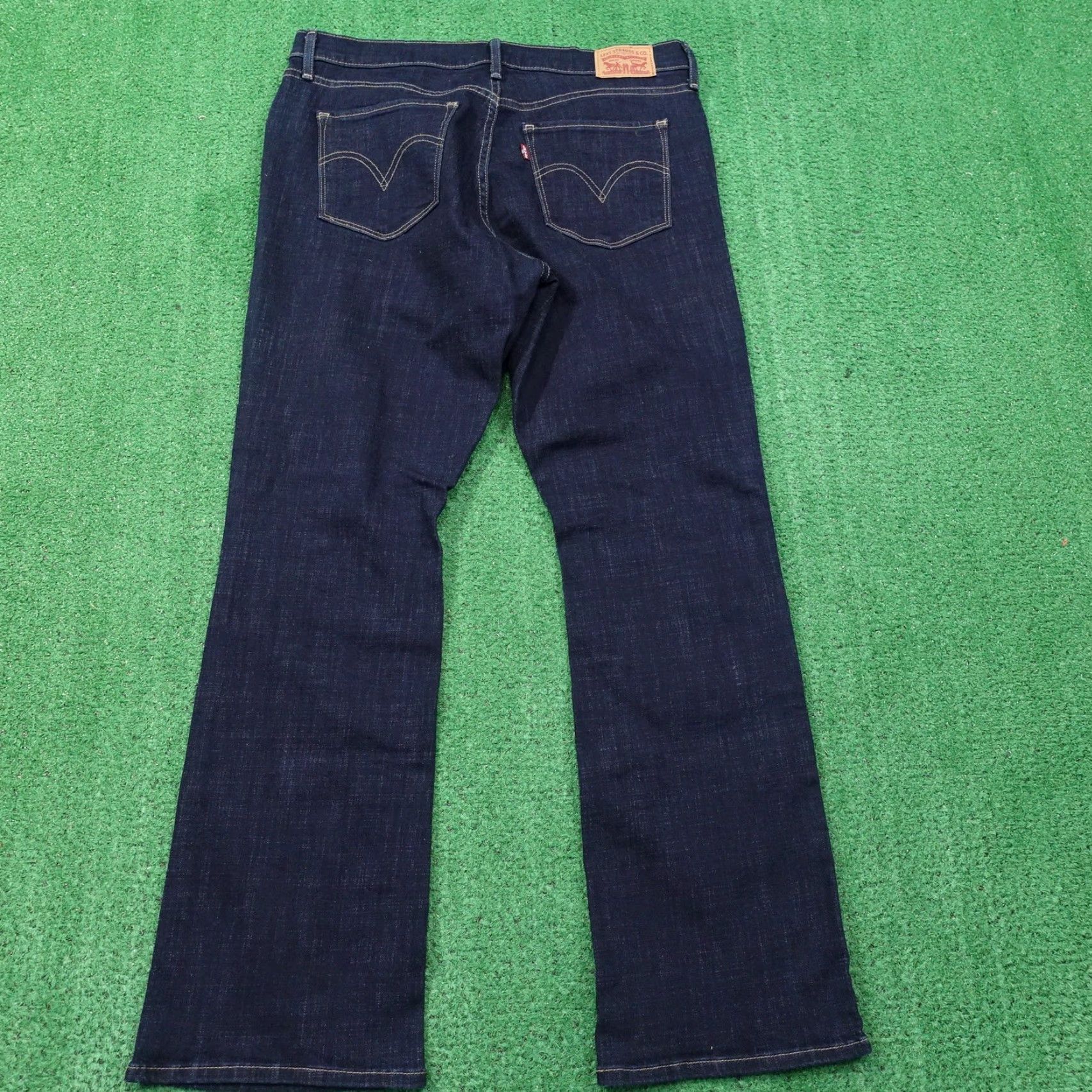Levi's Levis Jeans Womens 12 Bootcut Denim Blue Dark Wash Stretch 33x29.5 -O2 Size 34" / US 12 / IT 48 - 4 Thumbnail