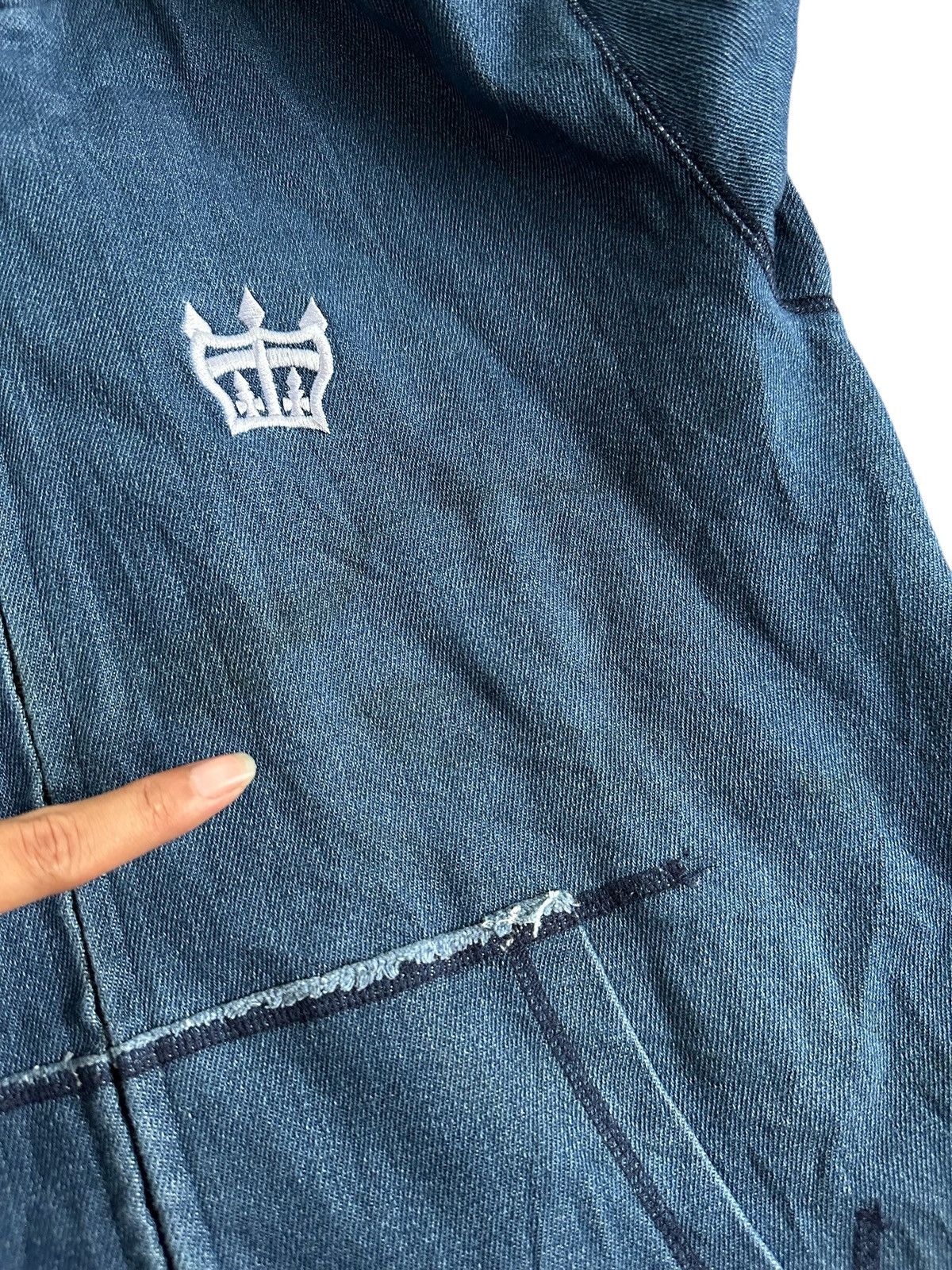 Hysteric Glamour DISTRESSED RODEO CROWN Zip Fur HOODIE IFSIXWASNINE LGB STYLE Size US M / EU 48-50 / 2 - 8 Thumbnail