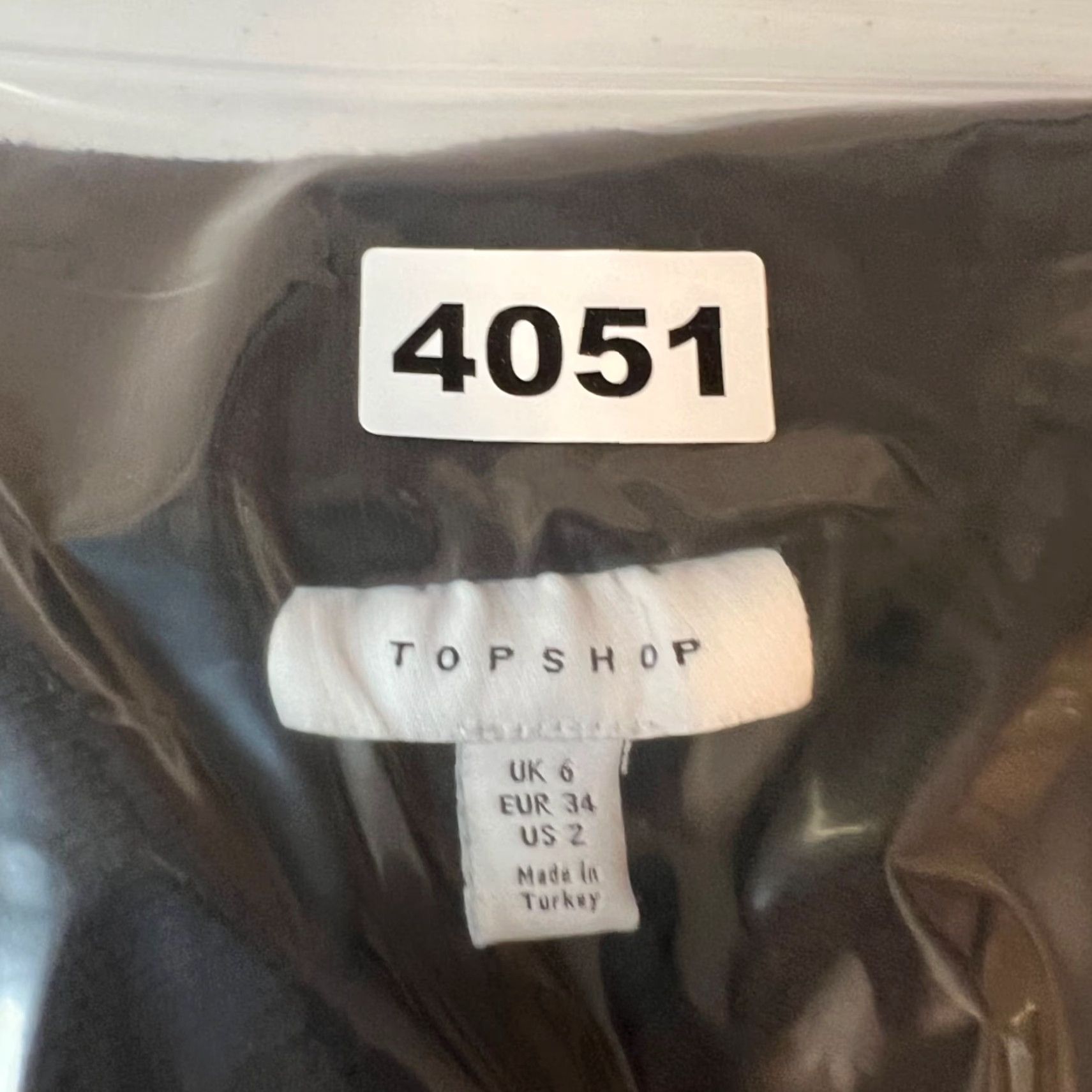 Topshop VINTAGE Topshop Dress Shirt Dress Women's Black Midi Ribbed Button-Front Collar, Size 2, Long Sleeve, Polyester Blend, 90s Style, Womens Size XS / US 0-2 / IT 36-38 - 8 Thumbnail