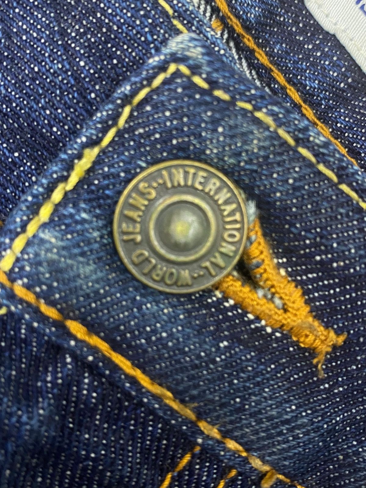 Japanese Brand Japanese Brand Faded Dark Blue Wash Style Loose Jeans Size US 28 / EU 44 - 10 Thumbnail