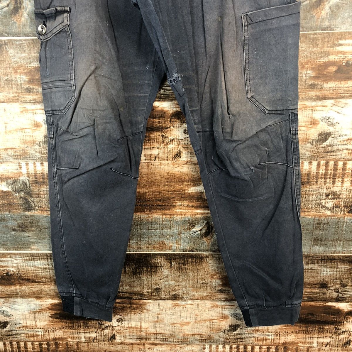 Japanese Brand DL Japanese Brand Dark Blue Cargo Multipocket Pants #C717 Size US 30 / EU 46 - 6 Thumbnail