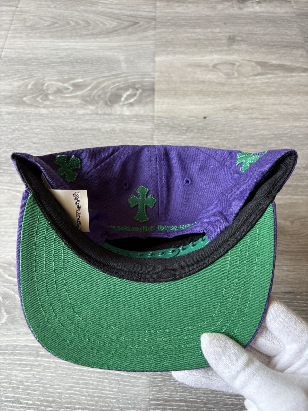 Chrome Hearts Chrome Hearts Purple Cross Patch Hat Size ONE SIZE - 5 Thumbnail
