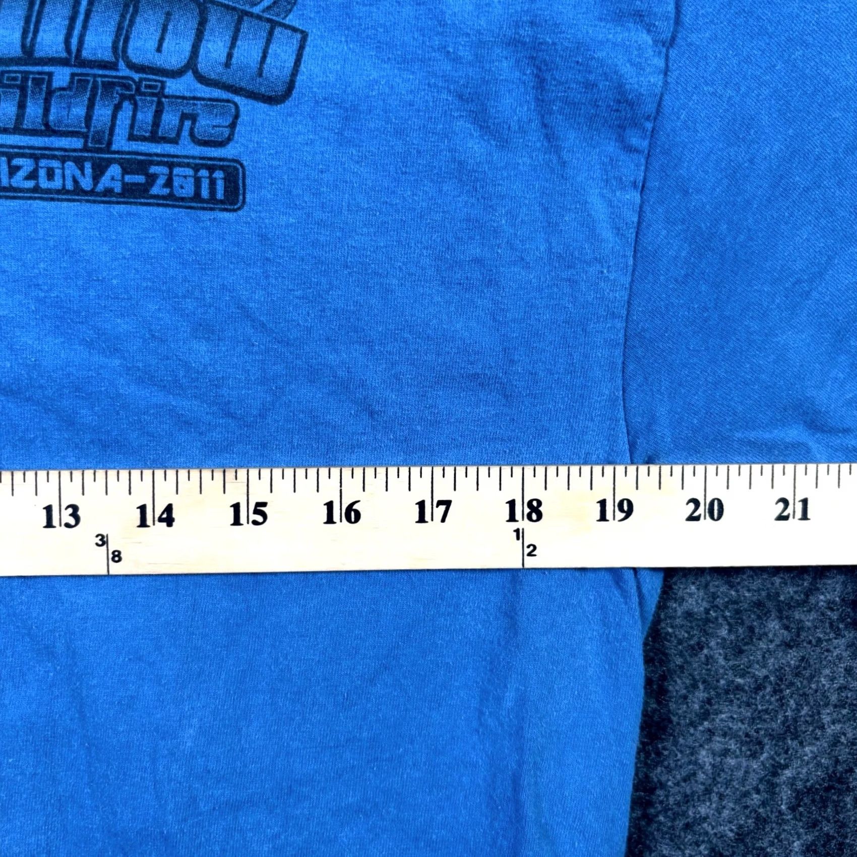 Hanes Hanes T-Shirt Men’s L Blue Cotton Graphic Print Apache-Sitgreaves National Forest Crew Neck Short Sleeve Size US L / EU 52-54 / 3 - 2 Thumbnail