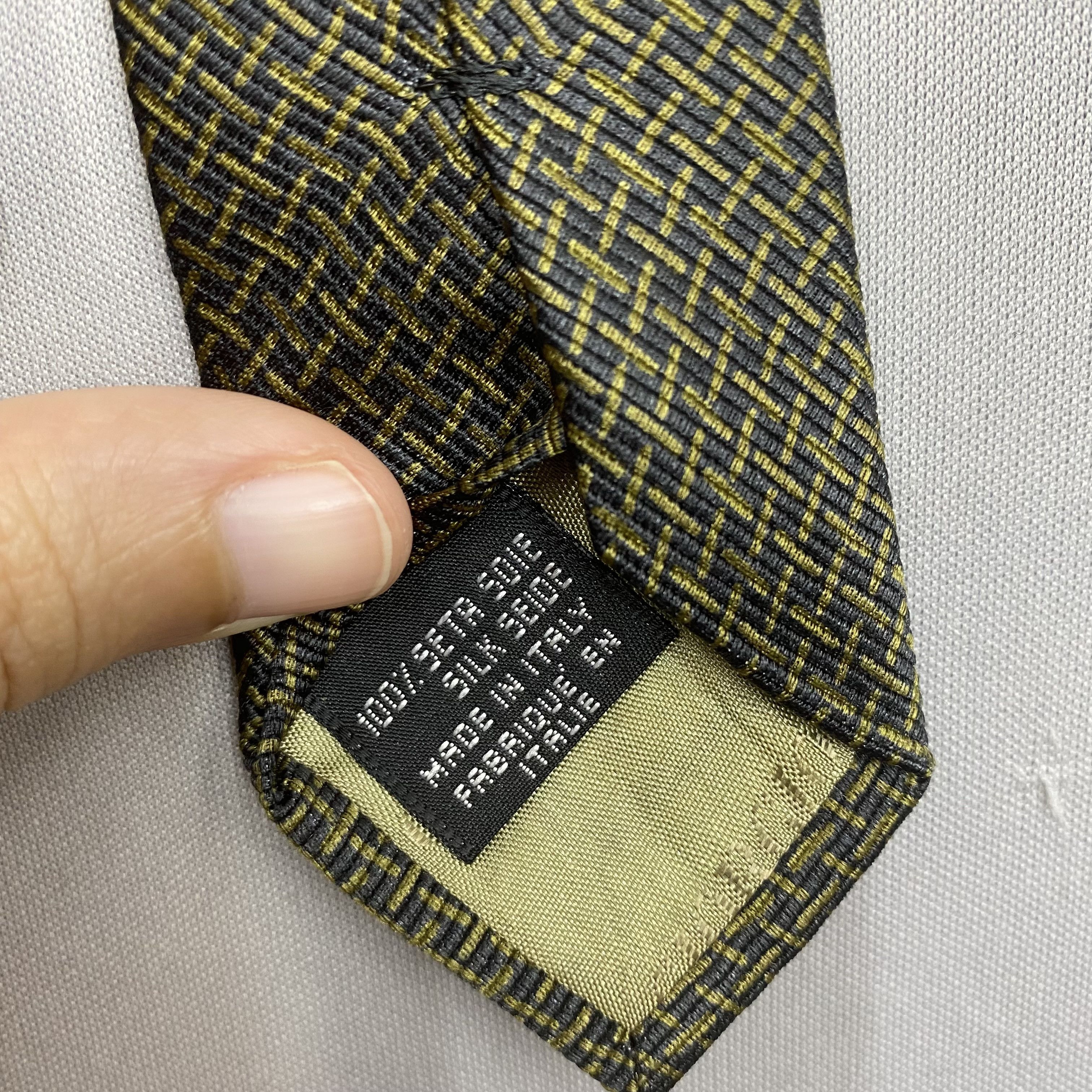 Giorgio Armani Vintage Giorgio Armani SILK Necktie Cravate Pure Silk Size ONE SIZE - 8 Thumbnail