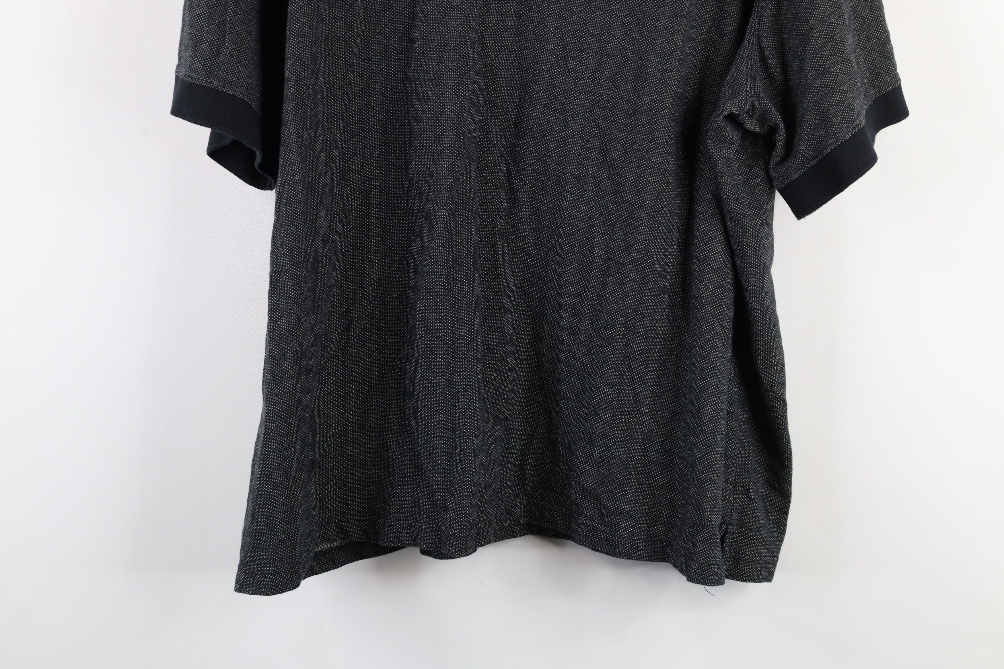 Vintage Vintage 90s Streetwear Diamond Short Sleeve Polo Shirt Black Size US XXL / EU 58 / 5 - 10 Thumbnail