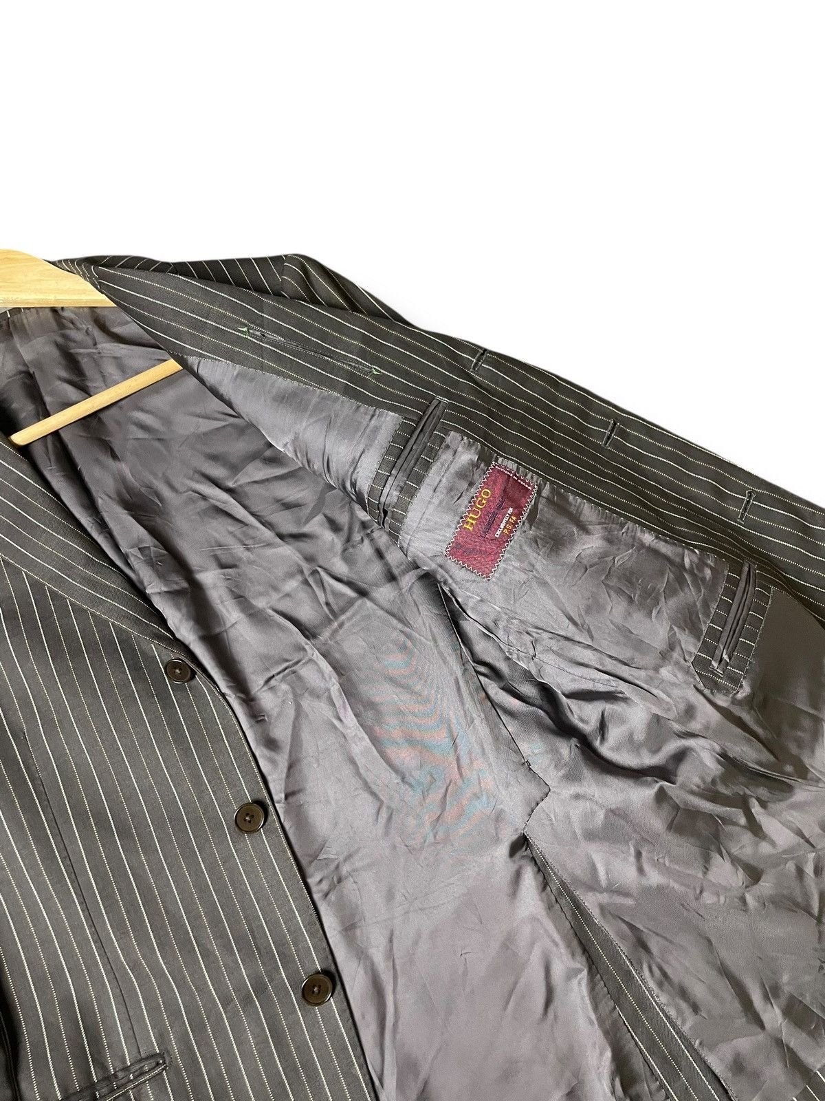 Hugo × Japanese Brand × Vintage Hugo by Lassier x P.S FA Stripes Light Coat (109) Size US XXS / EU 40 - 5 Thumbnail