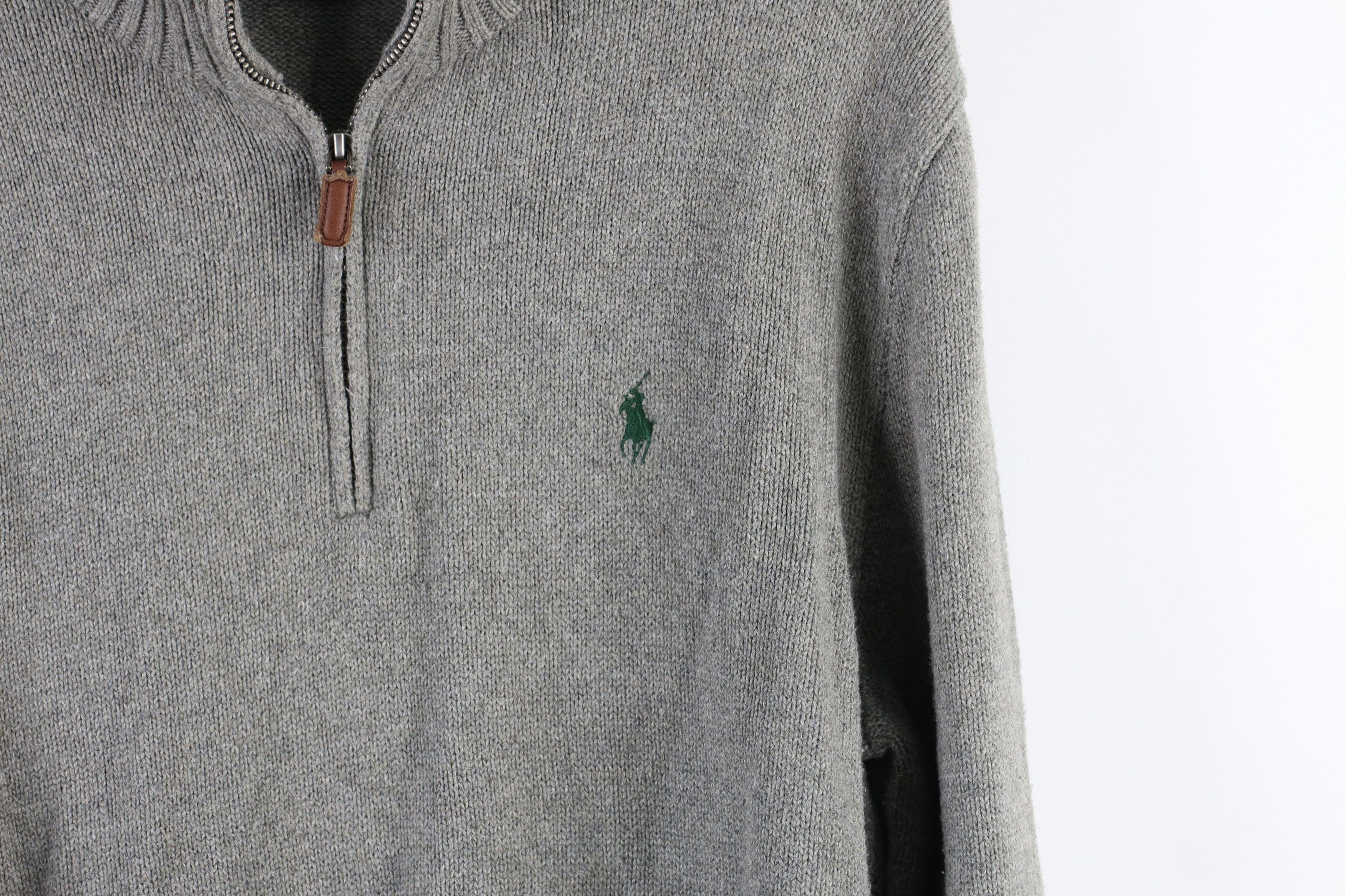 Polo Ralph Lauren Vintage Ralph Lauren Knit Half Zip Pullover Sweater Gray Size US S / EU 44-46 / 1 - 4 Thumbnail