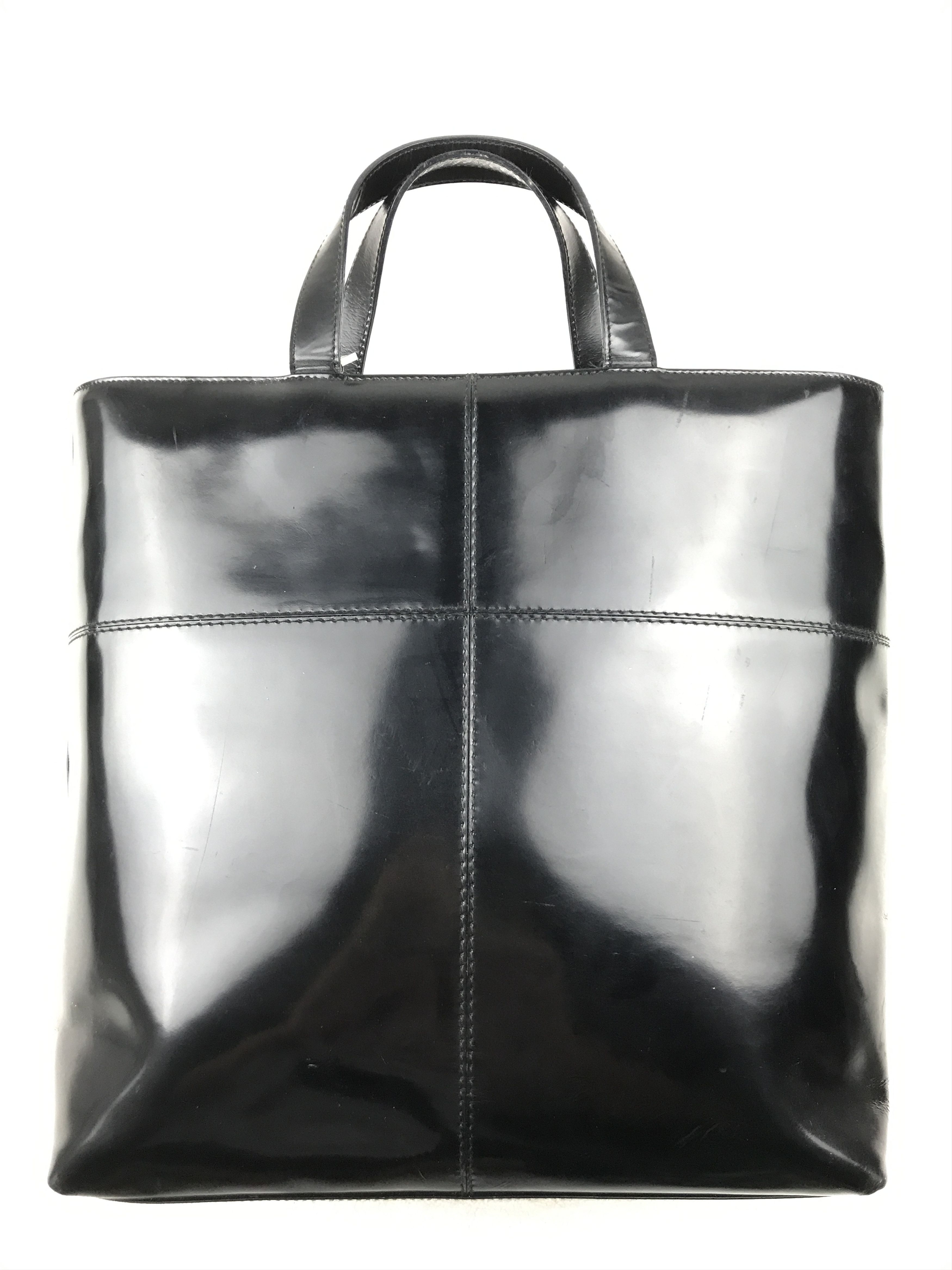Gucci × Vintage Vintage Gucci Black Patent Leather Handbag With Strap Size ONE SIZE - 2 Thumbnail
