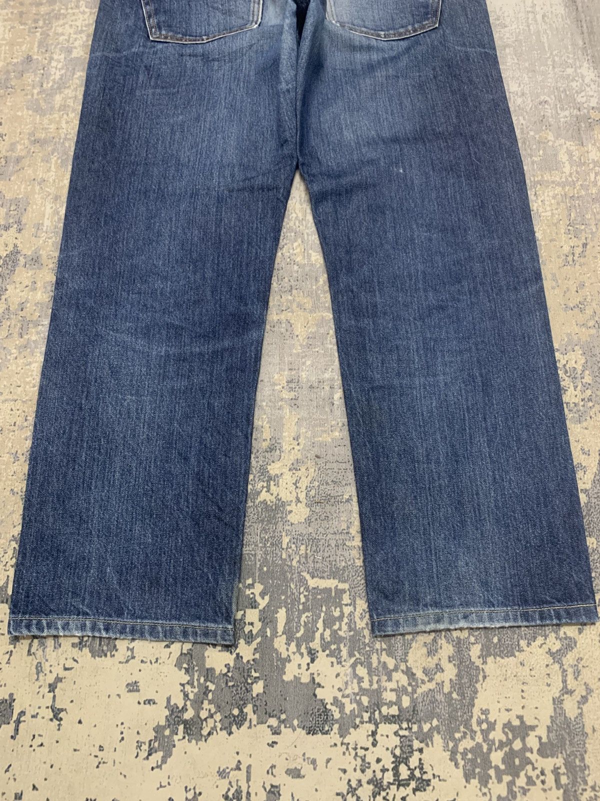 Japanese Brand Vintage Uniqlo Rusty Claw Mark Japanese Denim Jeans Size US 32 / EU 48 - 9 Thumbnail