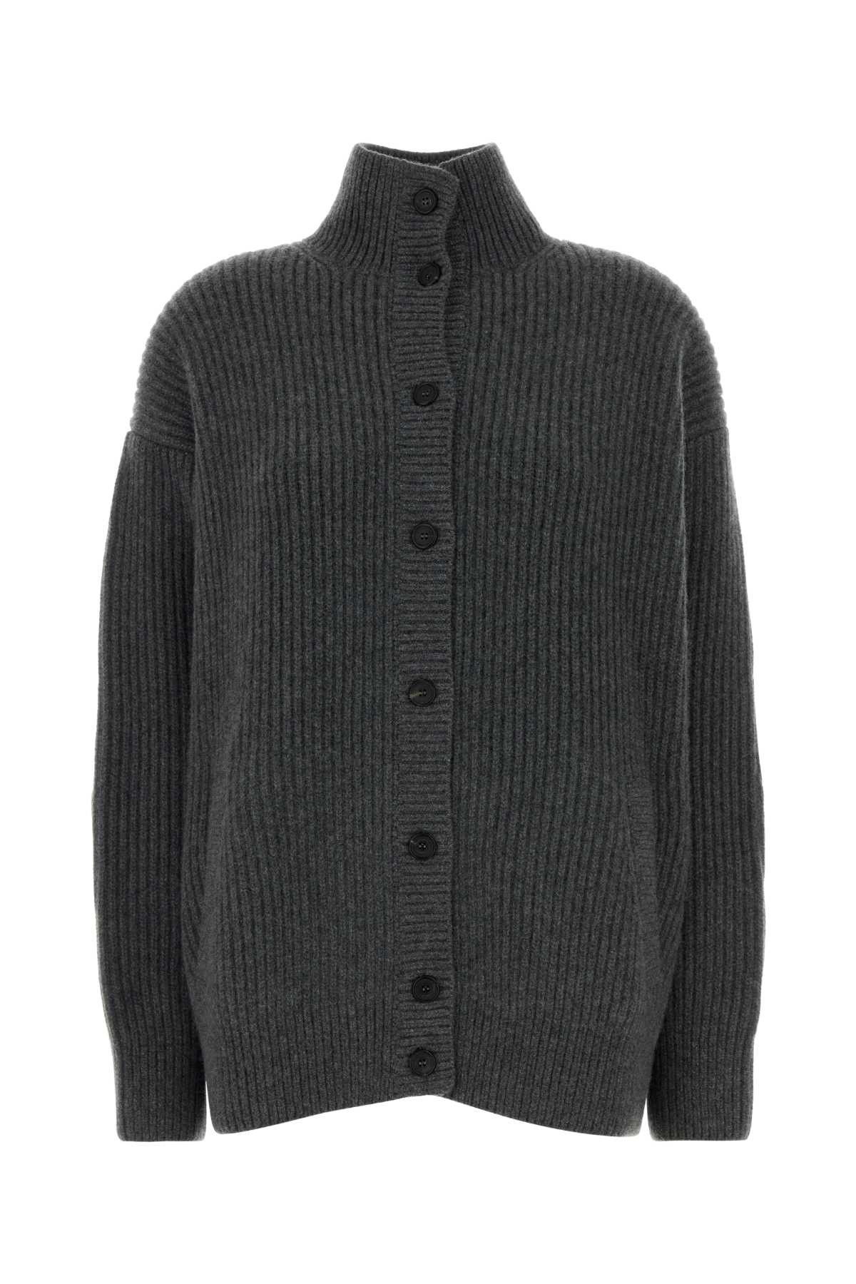 Prada Dark Grey Cashmere Oversize Cardigan Size S / US 4 / IT 40 - 1 Thumbnail