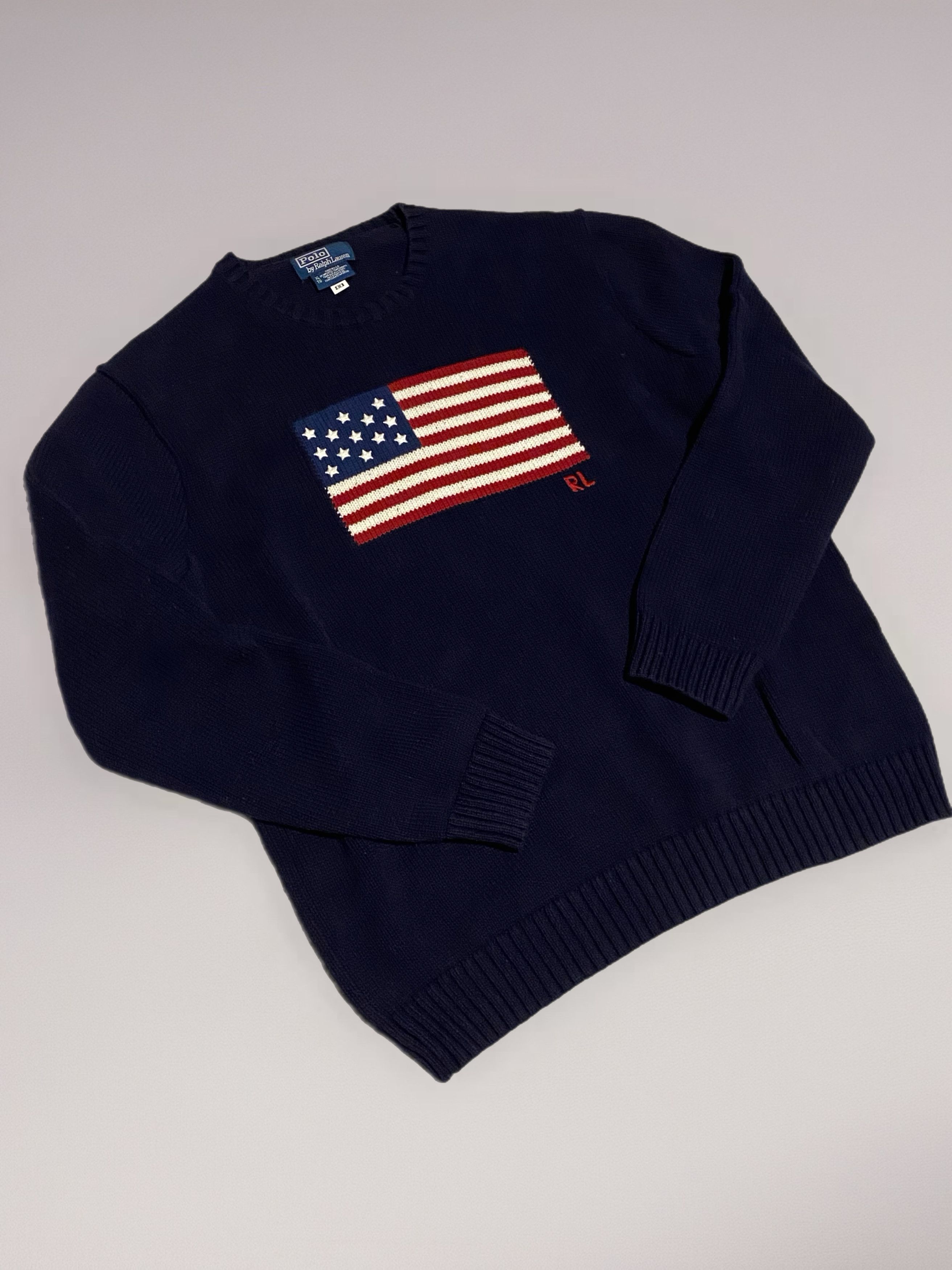 Polo Ralph Lauren Ralph Lauren American Flag Sweater Size US XL / EU 56 / 4 - 2 Thumbnail