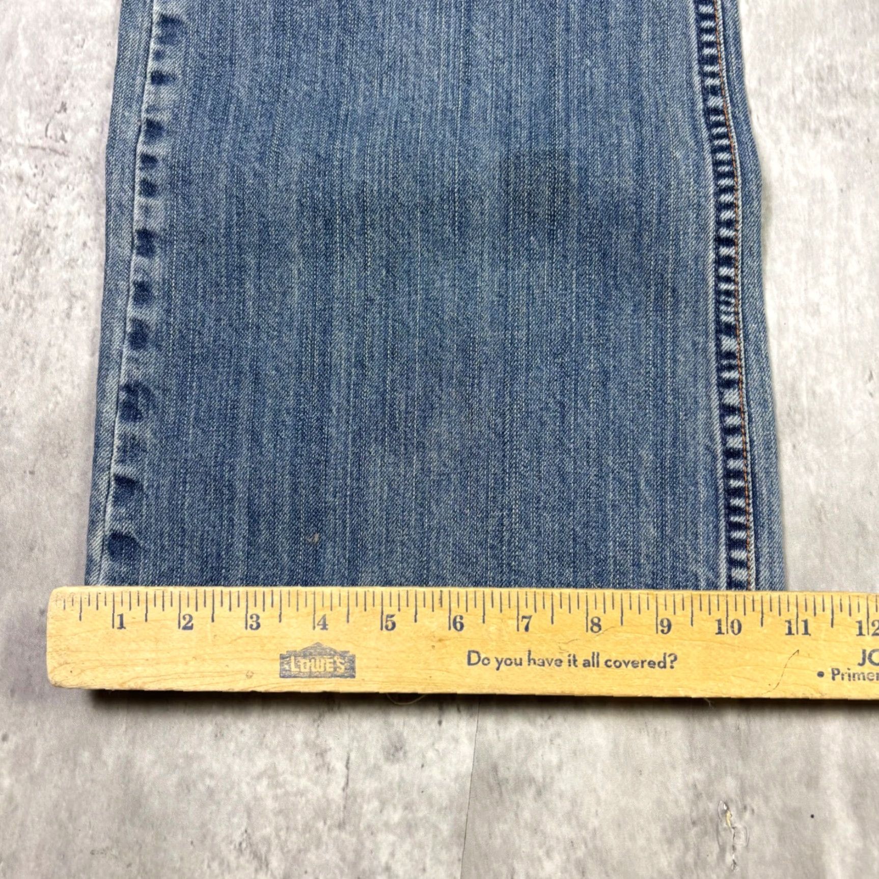 American Eagle Outfitters American Eagle Mens Relaxed Straight Leg Jeans Blue Medium Wash Denim 38x32 Size US 38 / EU 54 - 4 Thumbnail
