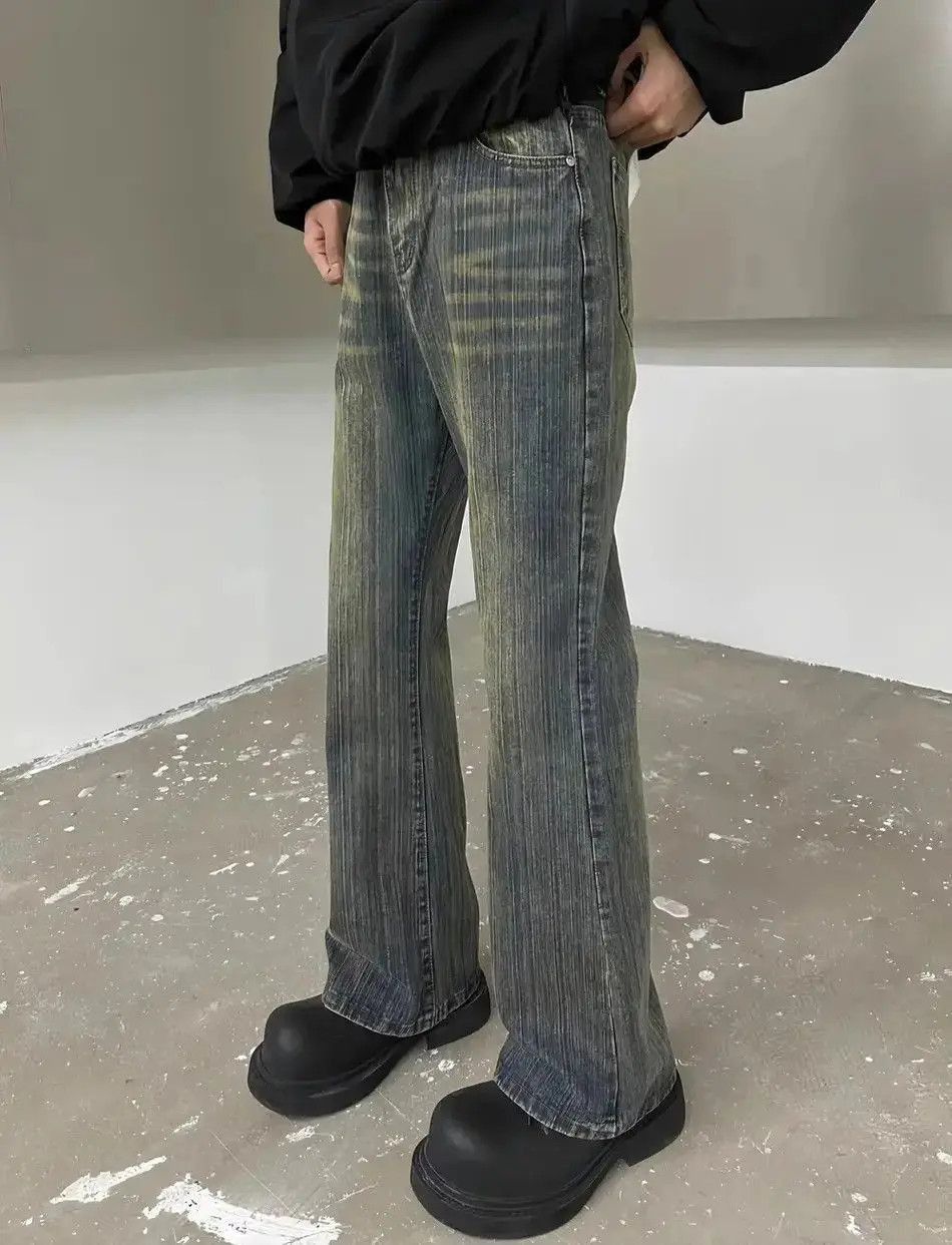 Japanese Brand Retro washed micro flared jeans Size US 30 / EU 46 - 4 Thumbnail