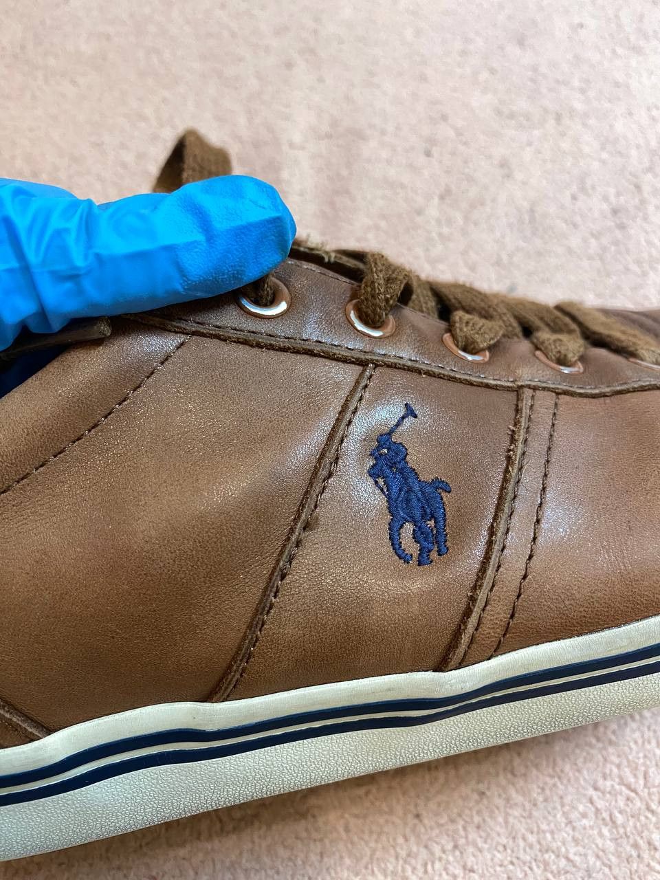 Polo Ralph Lauren Vintage Leather Sneakers Polo Ralph Lauren Size US 10 / EU 43 - 8 Thumbnail