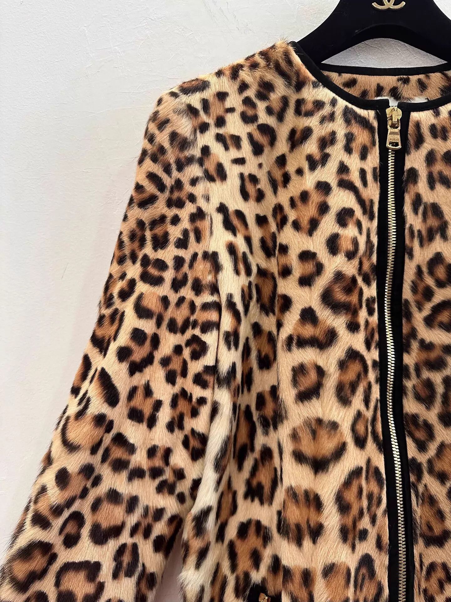 Emilio Pucci EP all over leopard logo wmn's lambskin jacket 38 Size S / US 4 / IT 40 - 4 Thumbnail