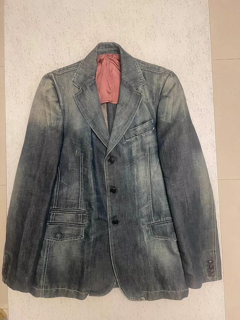 Versace Versace Italian Denim Jacket- dmc Size US M / EU 48-50 / 2 - 1 Thumbnail
