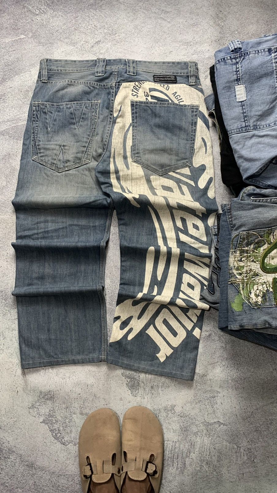 Japanese Brand Y2k UNIQUE DENIM by REAL VOICE Size US 34 / EU 50 - 4 Thumbnail